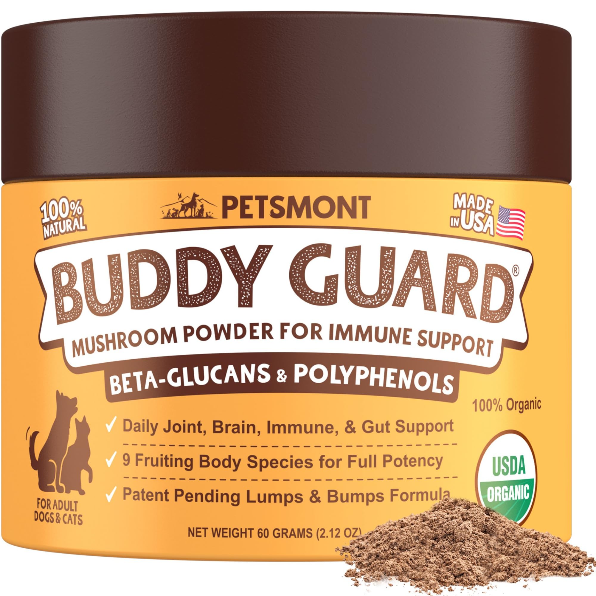 9-Mushroom Blend Powder for Dogs & Cats – Immune & Lump Support