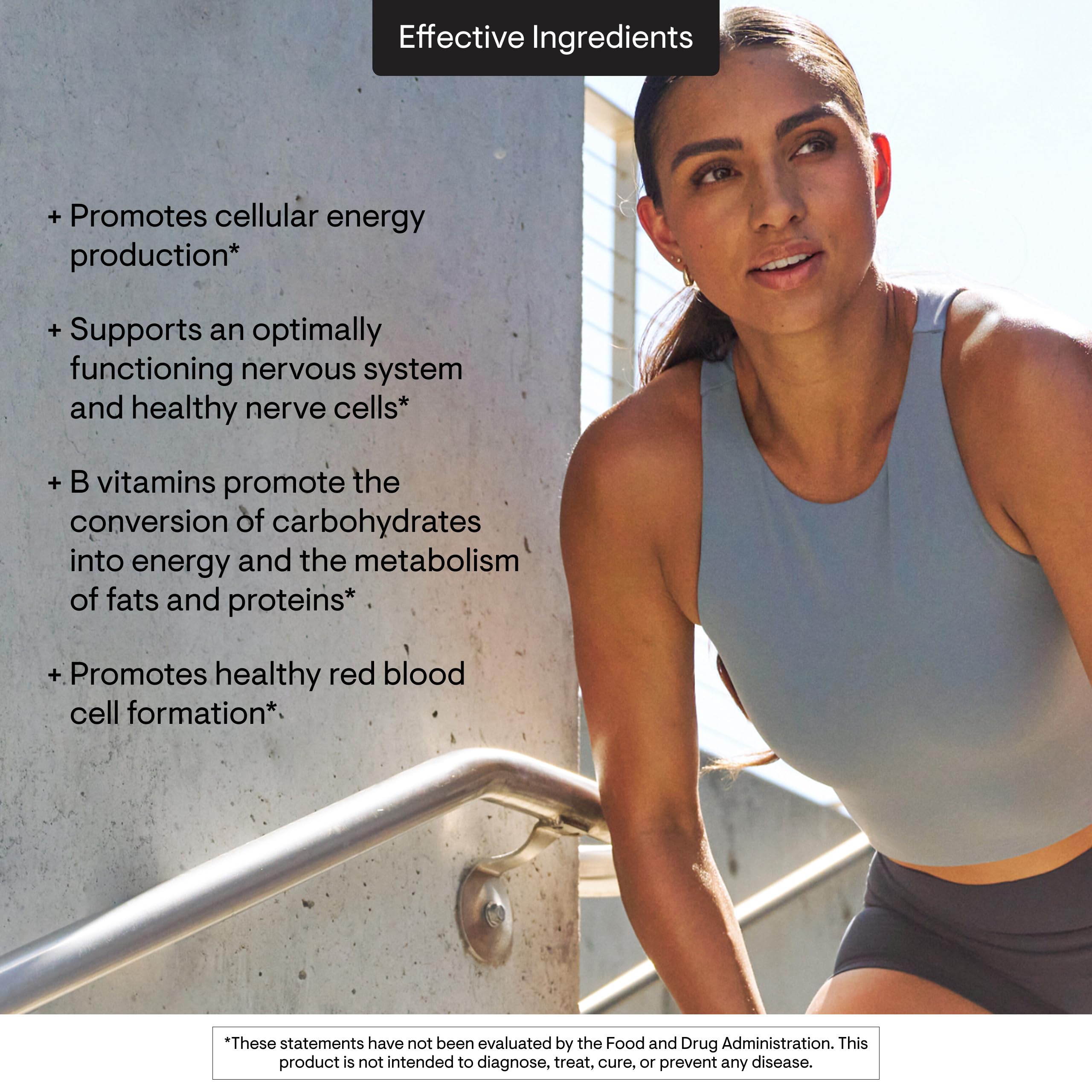 B-Complex with Choline – Energy & Brain Support, 60 Caps