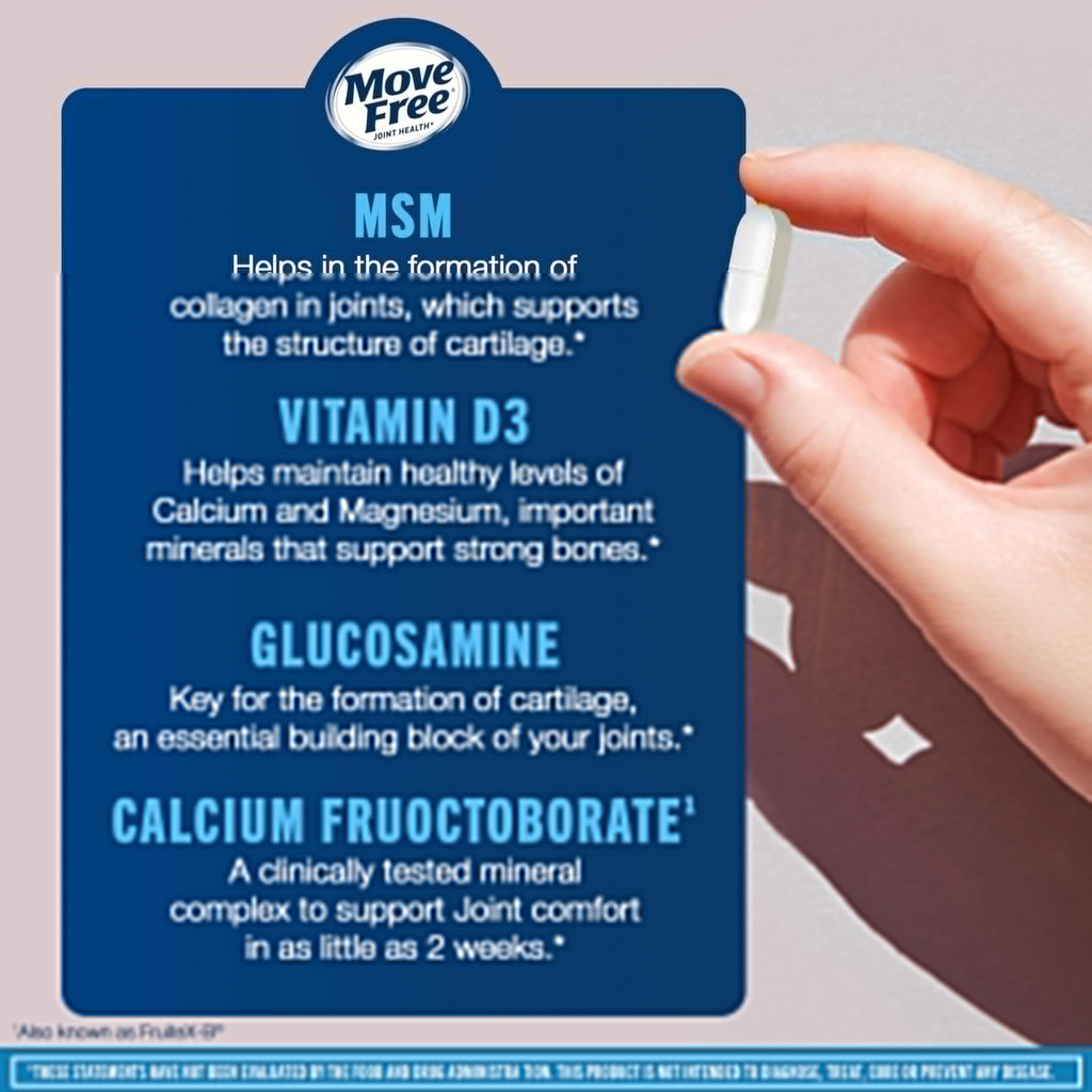 Glucosamine Chondroitin MSM with Vitamin D3 for Joint & Bone Support 120 Ct