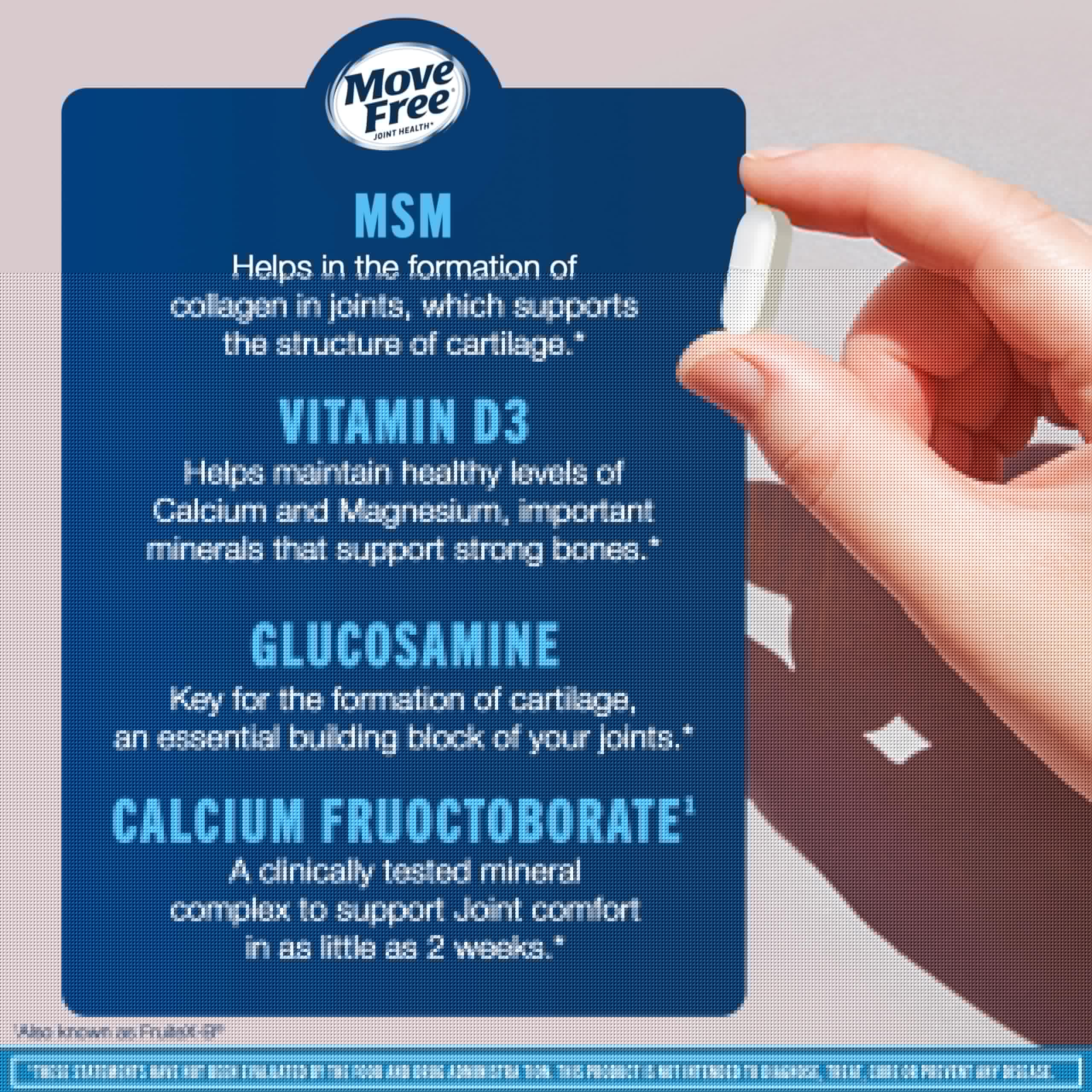 Glucosamine Chondroitin MSM with Vitamin D3 for Joint & Bone Support 120 Ct