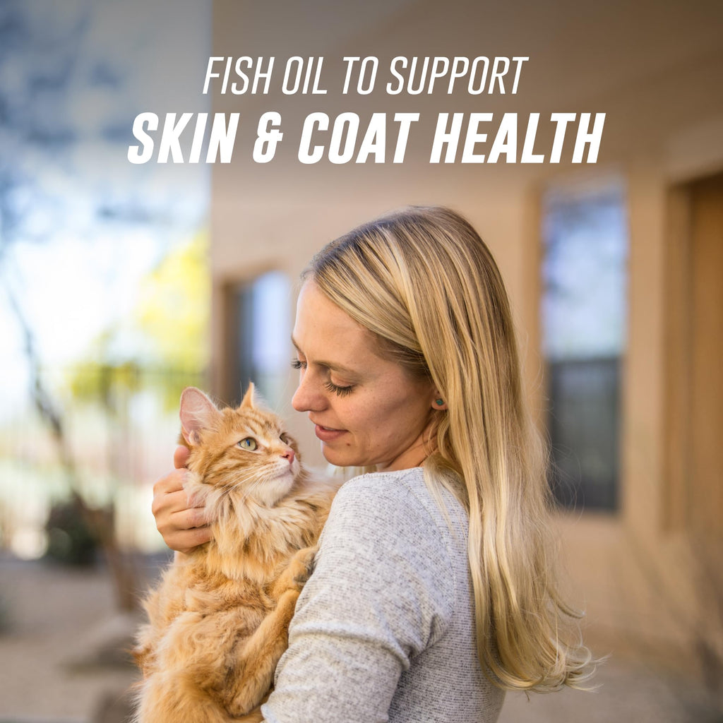Omega-3 Fish Oil Liquid for Cats – Skin, Coat & Kidney Support 4oz
