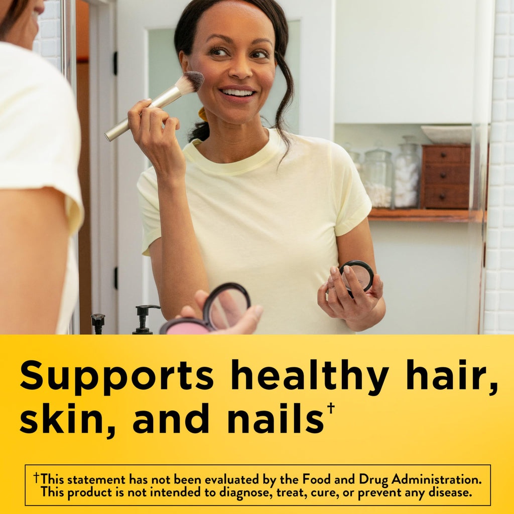 Hair Skin Nails Vitamins Biotin 2500mcg 120 Softgels