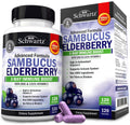 Elderberry Capsules with Vitamin C & Zinc for Immune Support 120 Ct