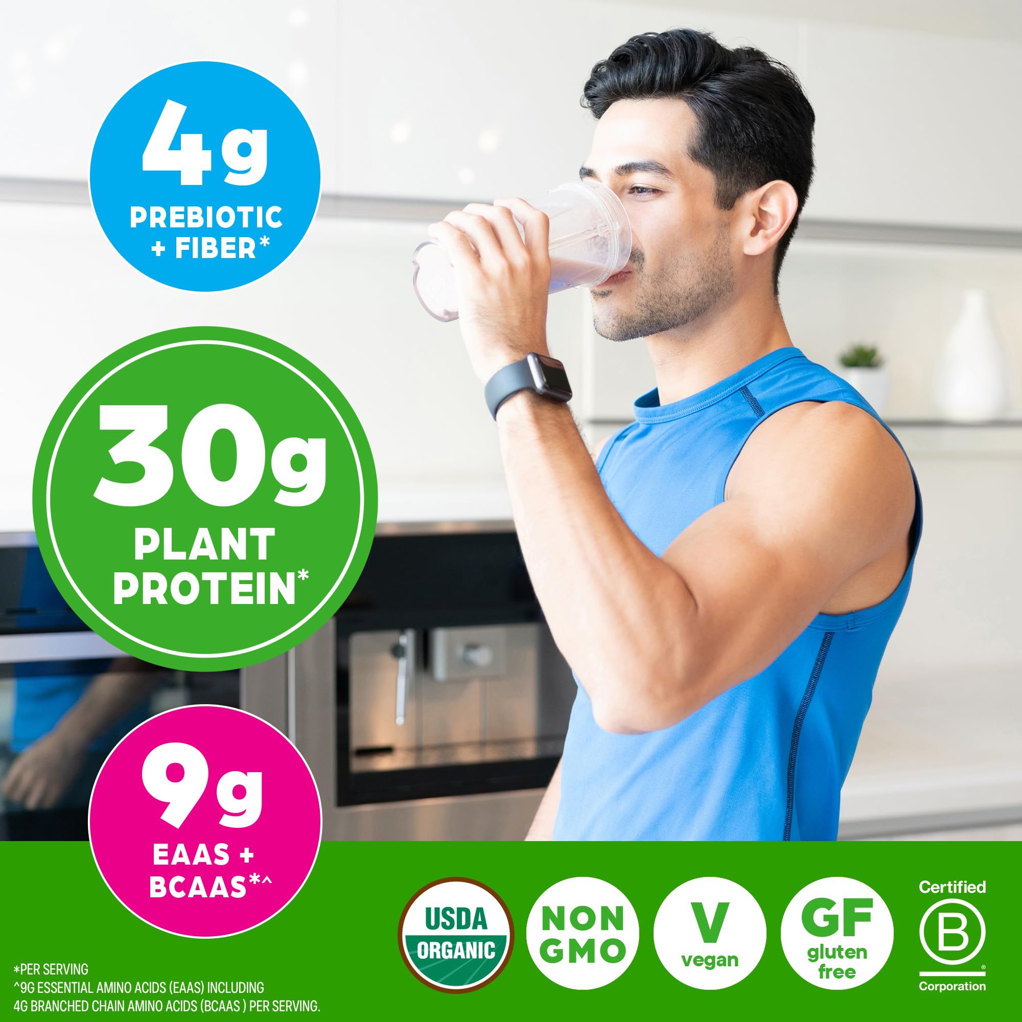 Vanilla Organic Plant-Based Protein Powder 30g