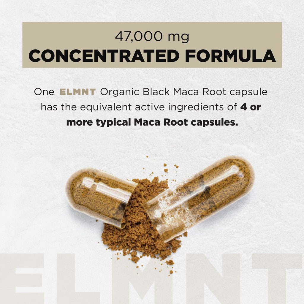 Black Maca Root & Ashwagandha Capsules for Energy, Stamina & Hormone Support