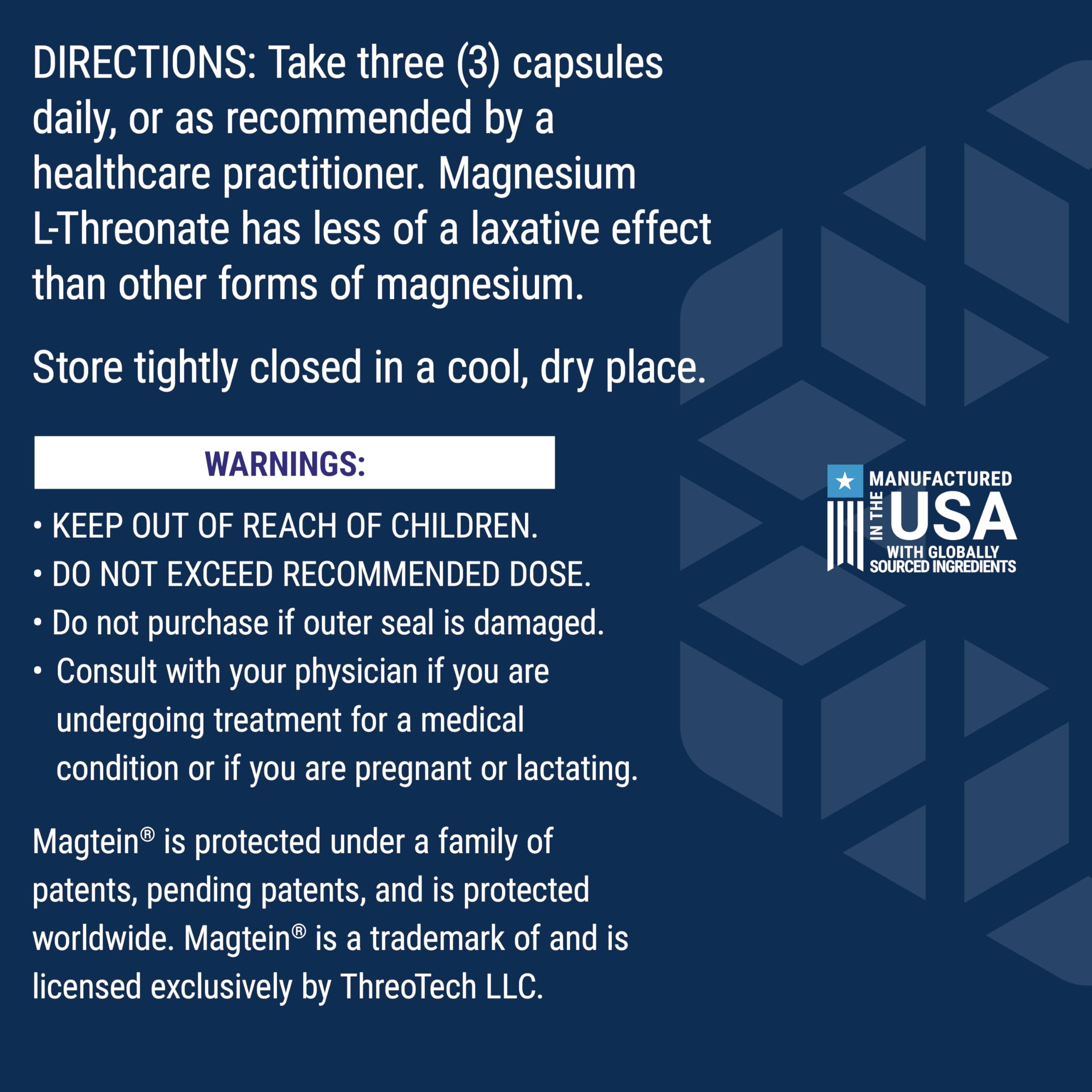 Magnesium L-Threonate Neuro-Mag – Memory & Brain Support, 90 Caps