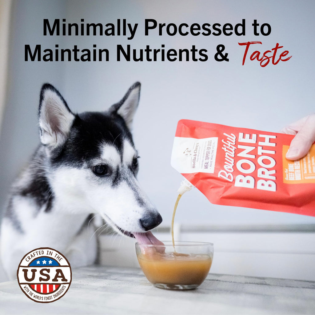 Grass-Fed Beef Bone Broth for Dogs – Collagen & Turmeric 16oz