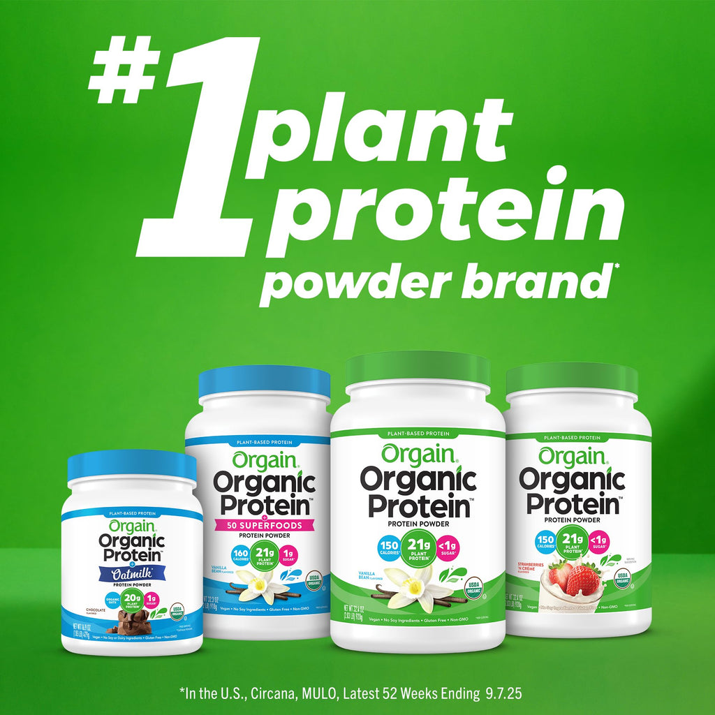 Vanilla Organic Plant-Based Protein Powder 30g