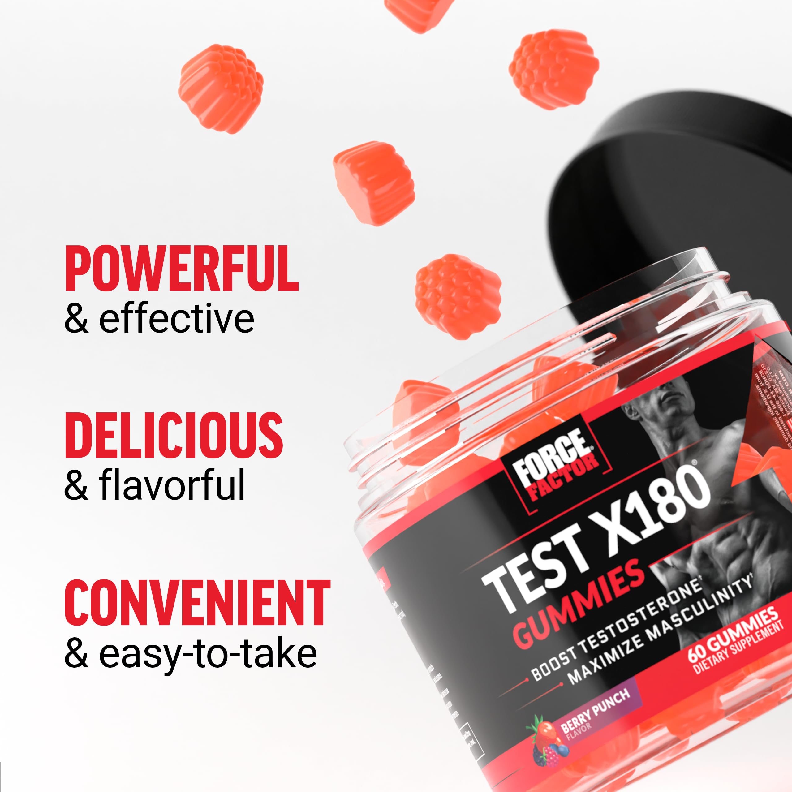 Testosterone Booster Gummies for Men – Energy & Performance, 60 Ct