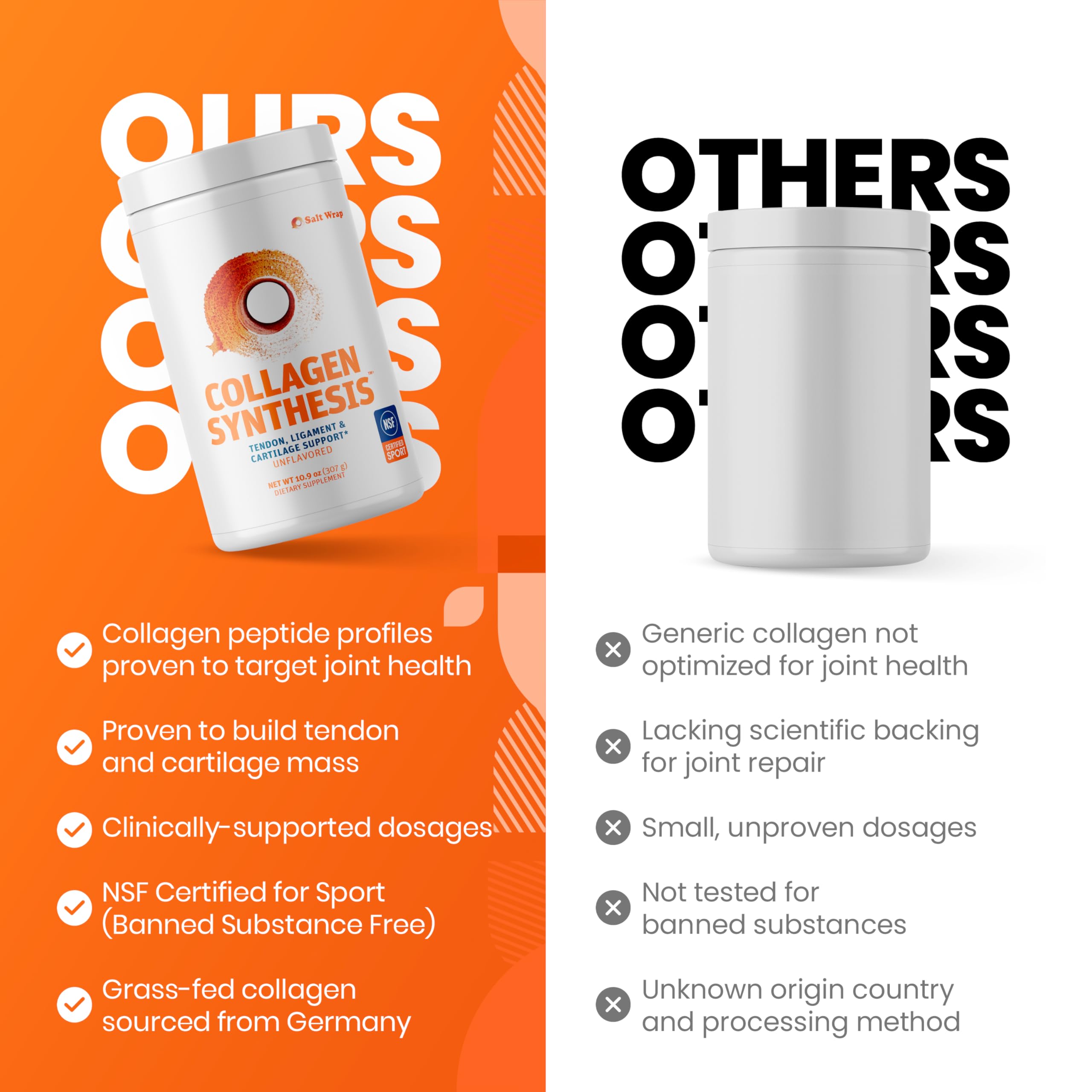 Collagen Peptides Powder for Joint, Tendon & Cartilage Support