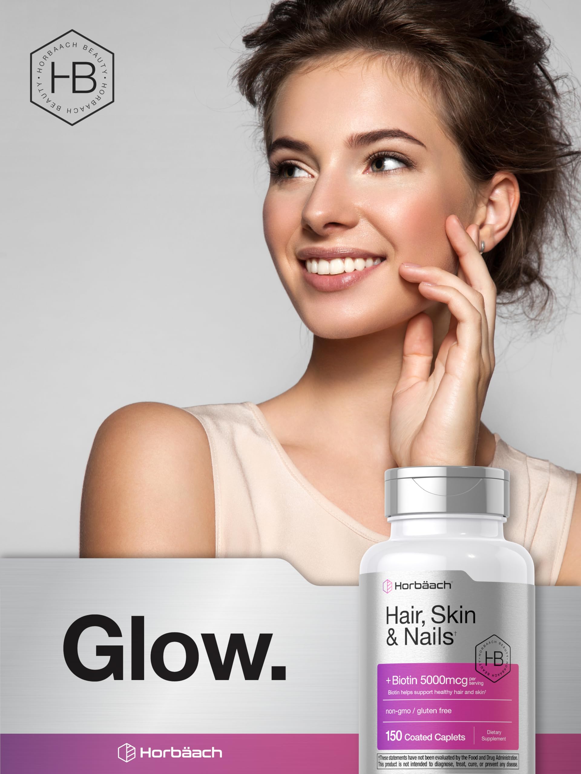 Hair Skin Nails Vitamins Biotin Collagen 150 Caplets