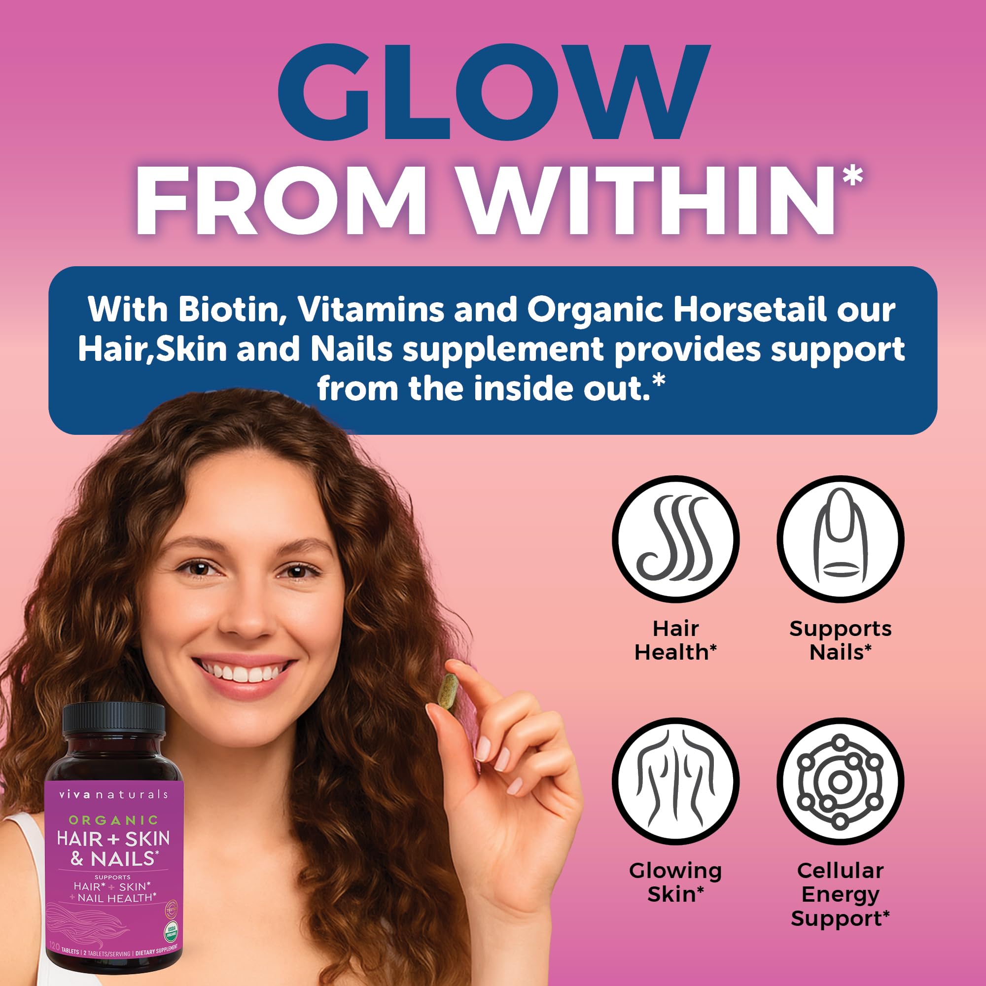 Biotin 5000mcg Hair Skin Nails Vitamins 120 Count
