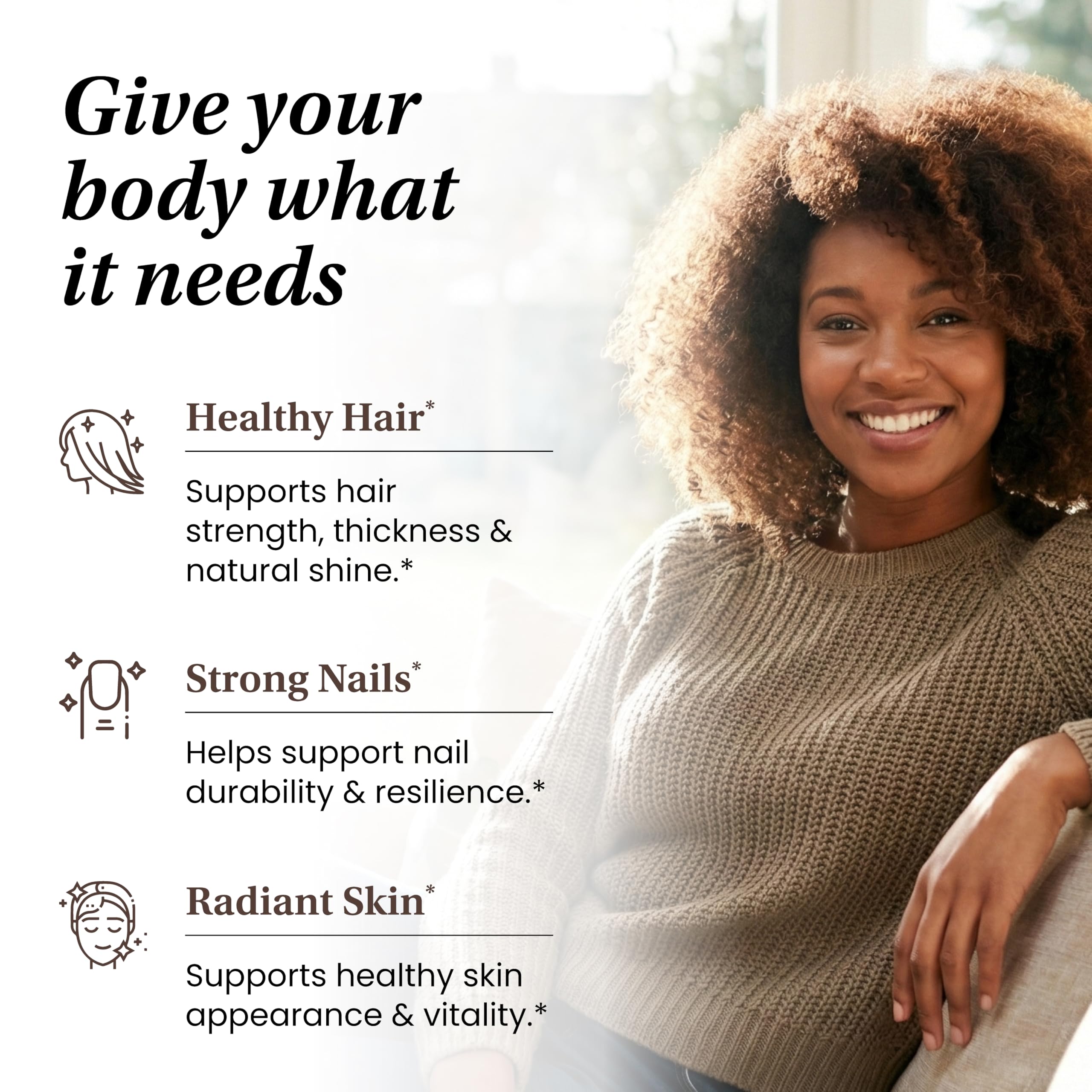 Biotin Collagen Keratin Hair Growth Support 60 Capsules