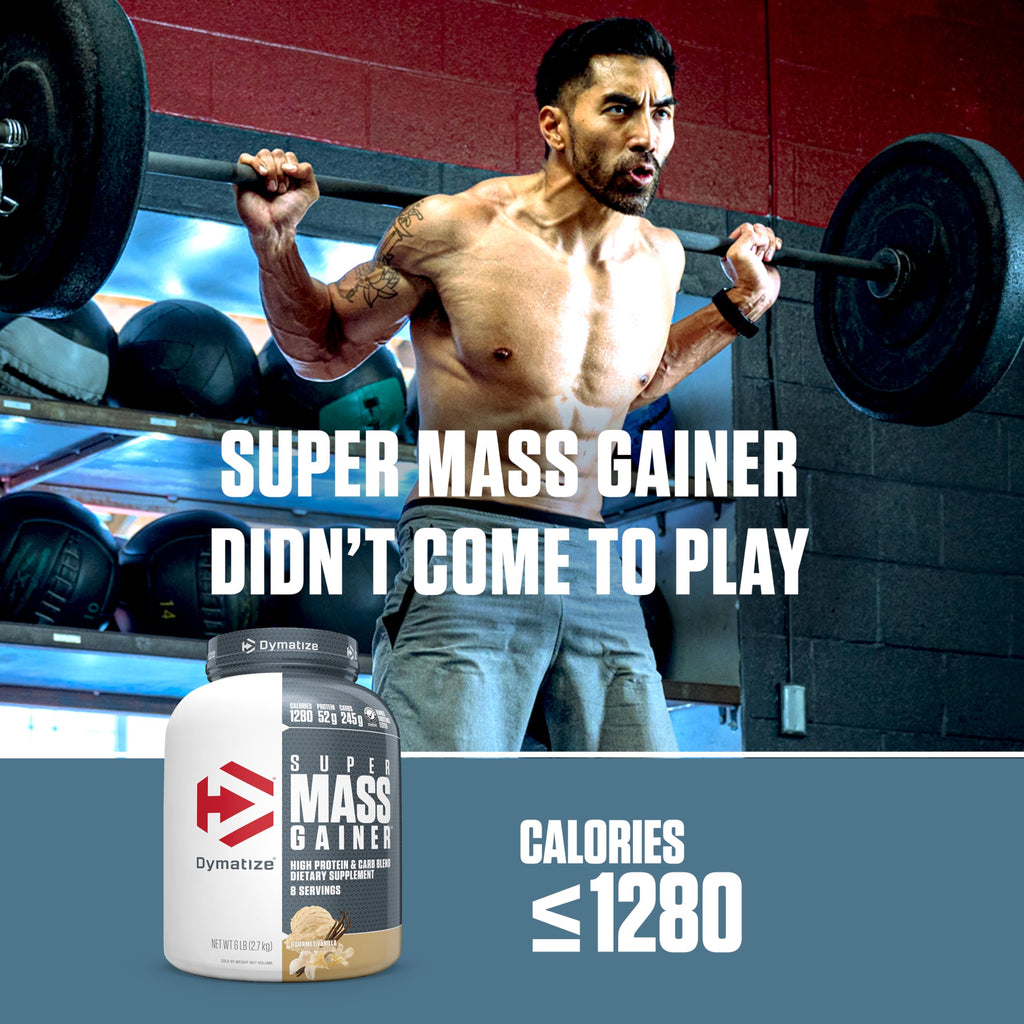 Mass Gainer Protein Powder 52g Protein 1280 Calories Vanilla