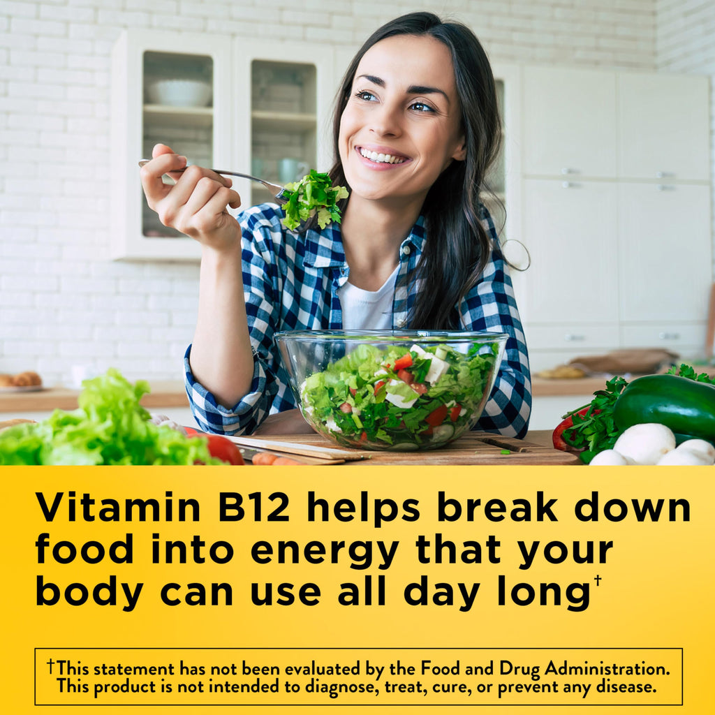 Vitamin B12 1000 mcg Tablets – Energy Metabolism Support, 160 Ct