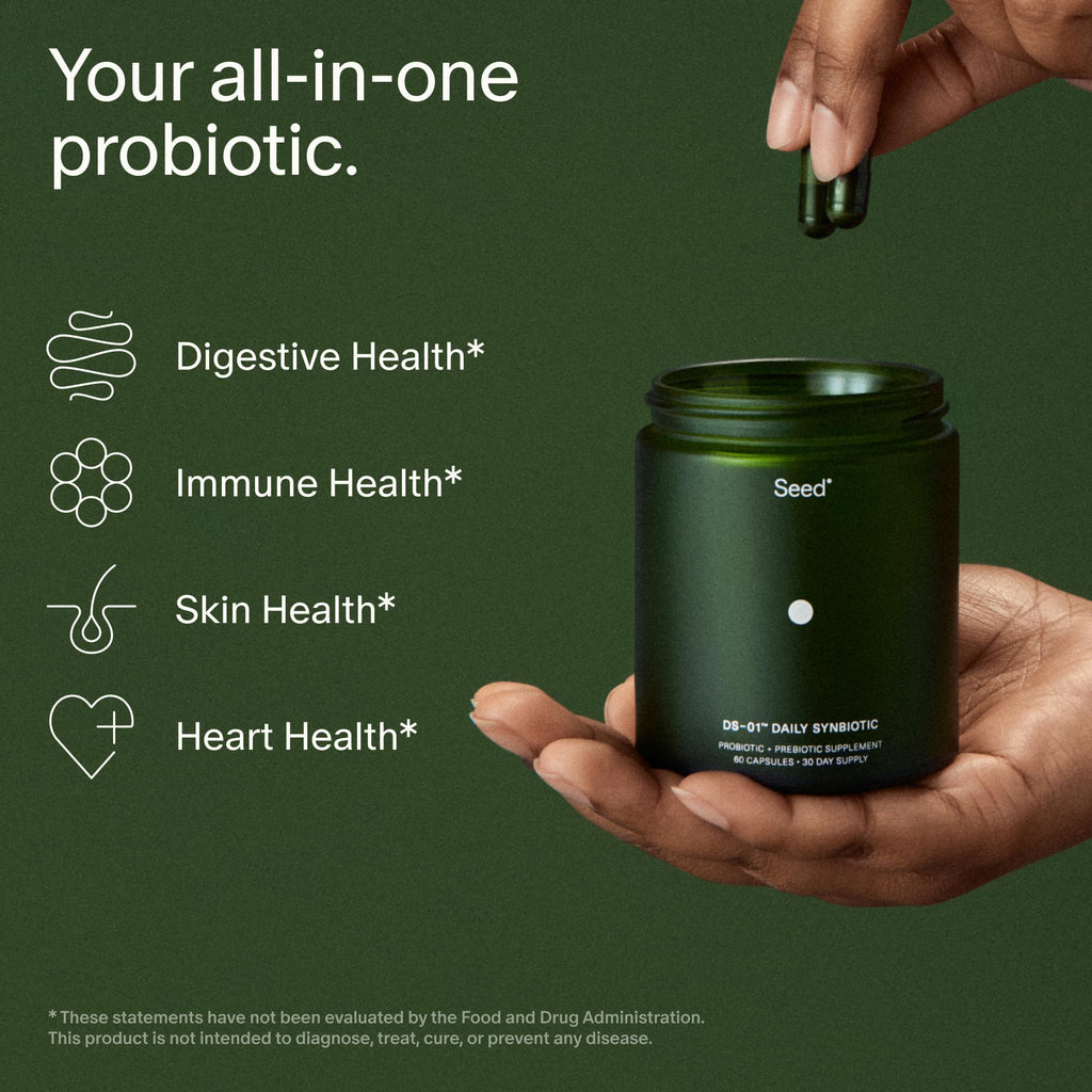Daily Synbiotic Probiotic – Gut & Digestive Support, 60 Capsules