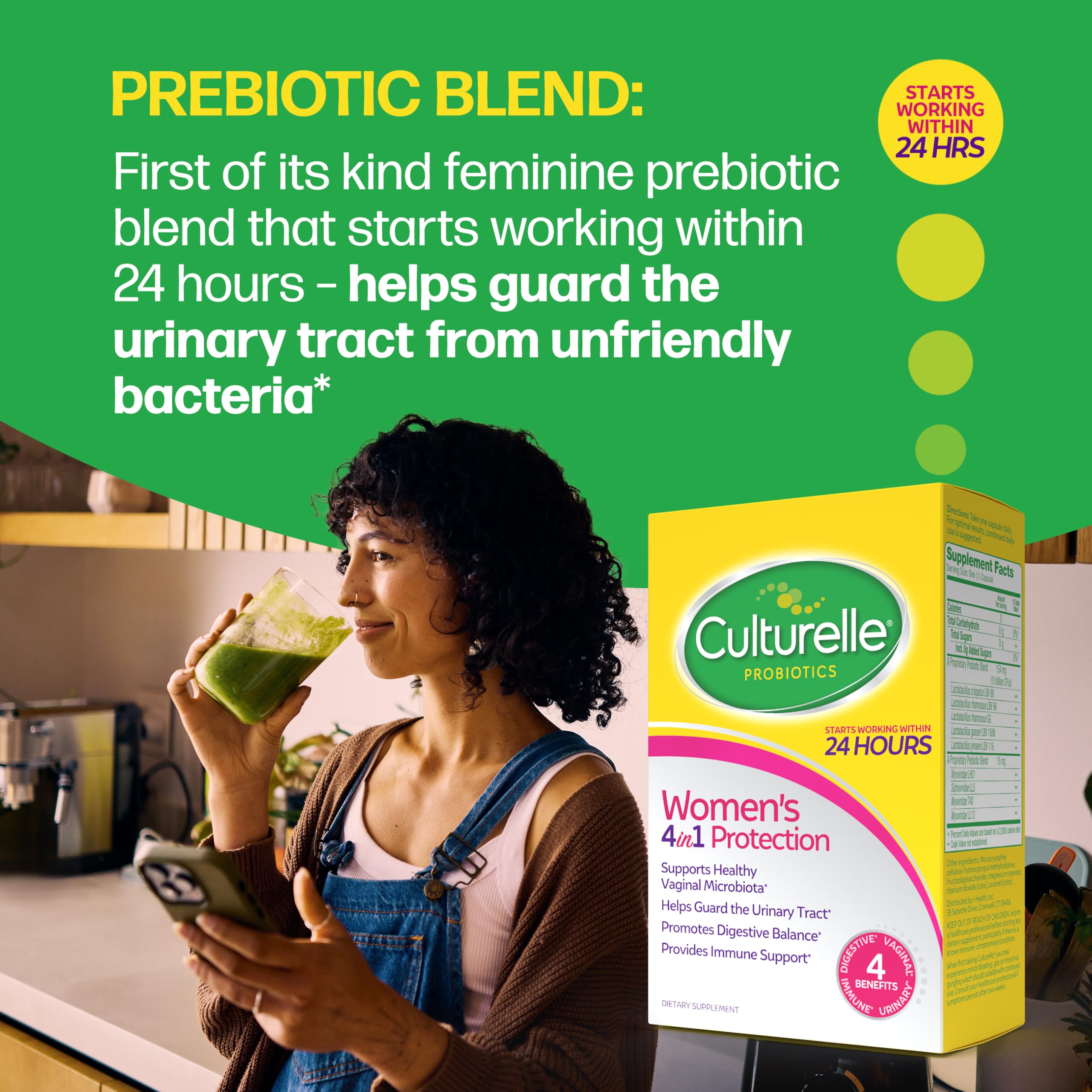 Women’s Probiotic 4-in-1 with Prebiotics – Gut & Vaginal Support