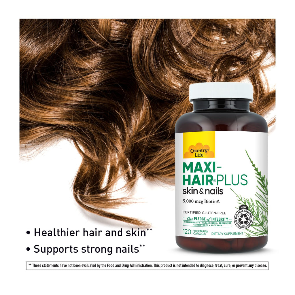 Hair Skin Nails Vitamins Biotin 120 Count