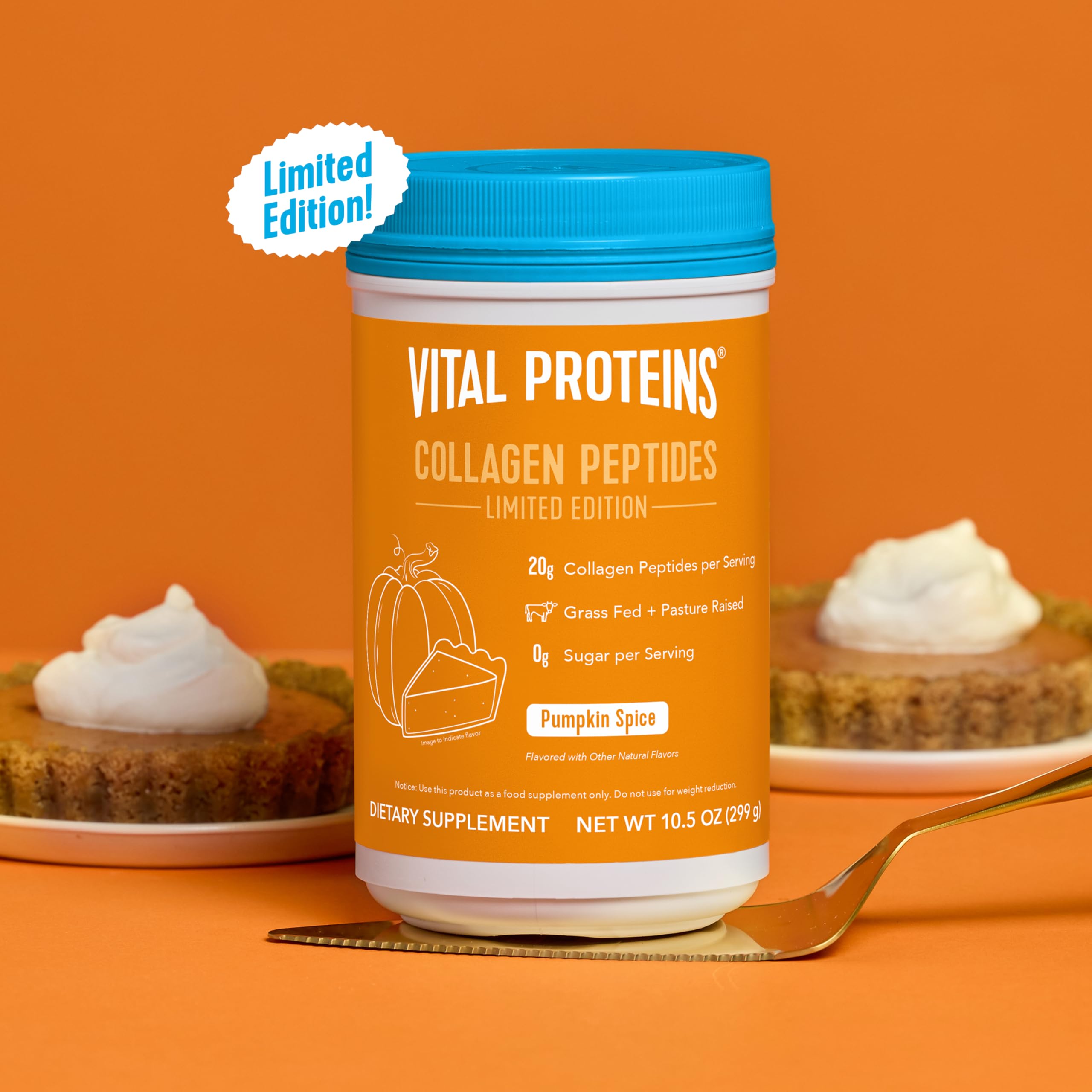 Pumpkin Spice Collagen Peptides Hair Skin Joint Support