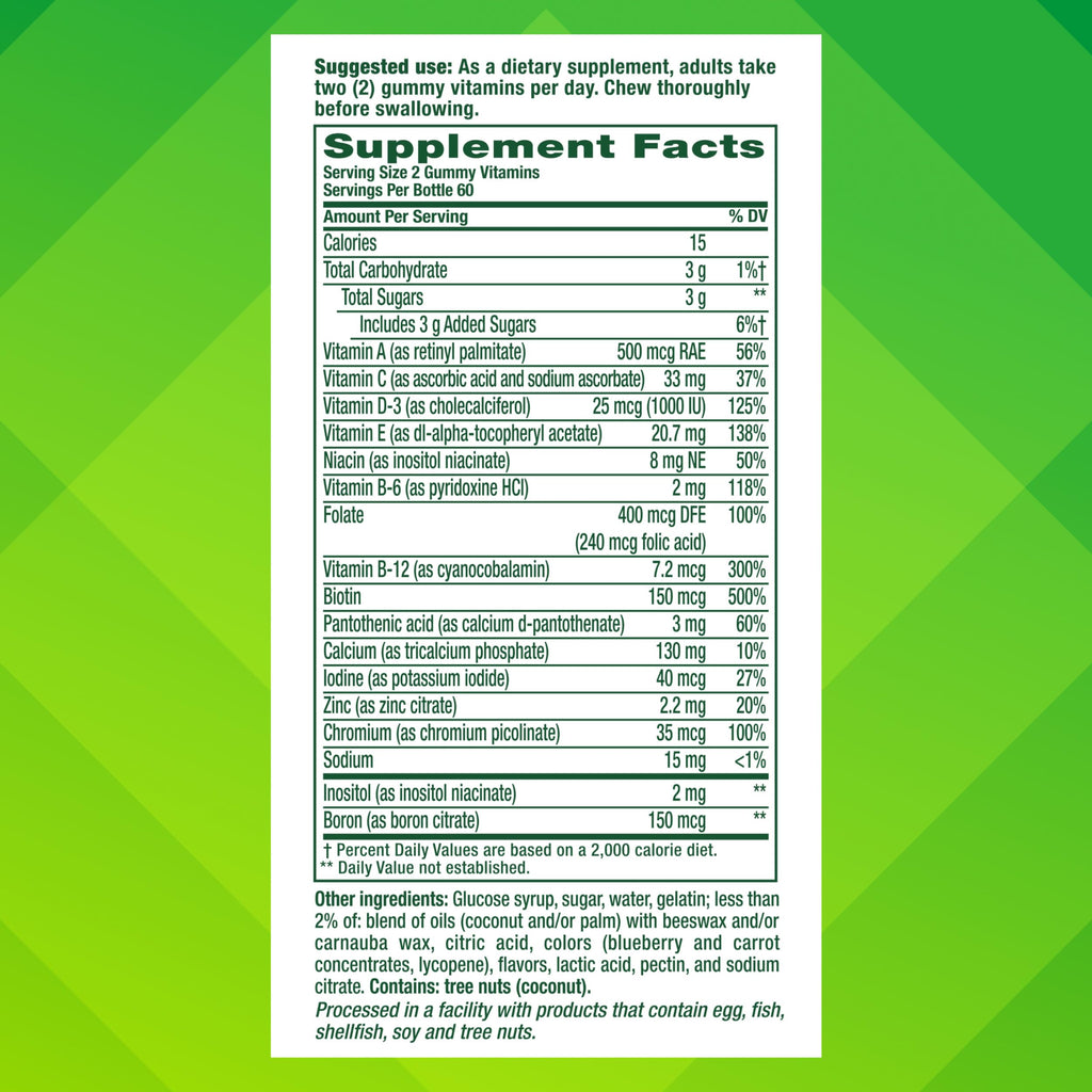 Multivitamin Gummies – Daily Vitamin Support, 120 Count