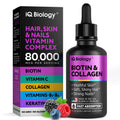 Liquid Biotin Hair Growth 80000mcg Collagen Keratin 2oz