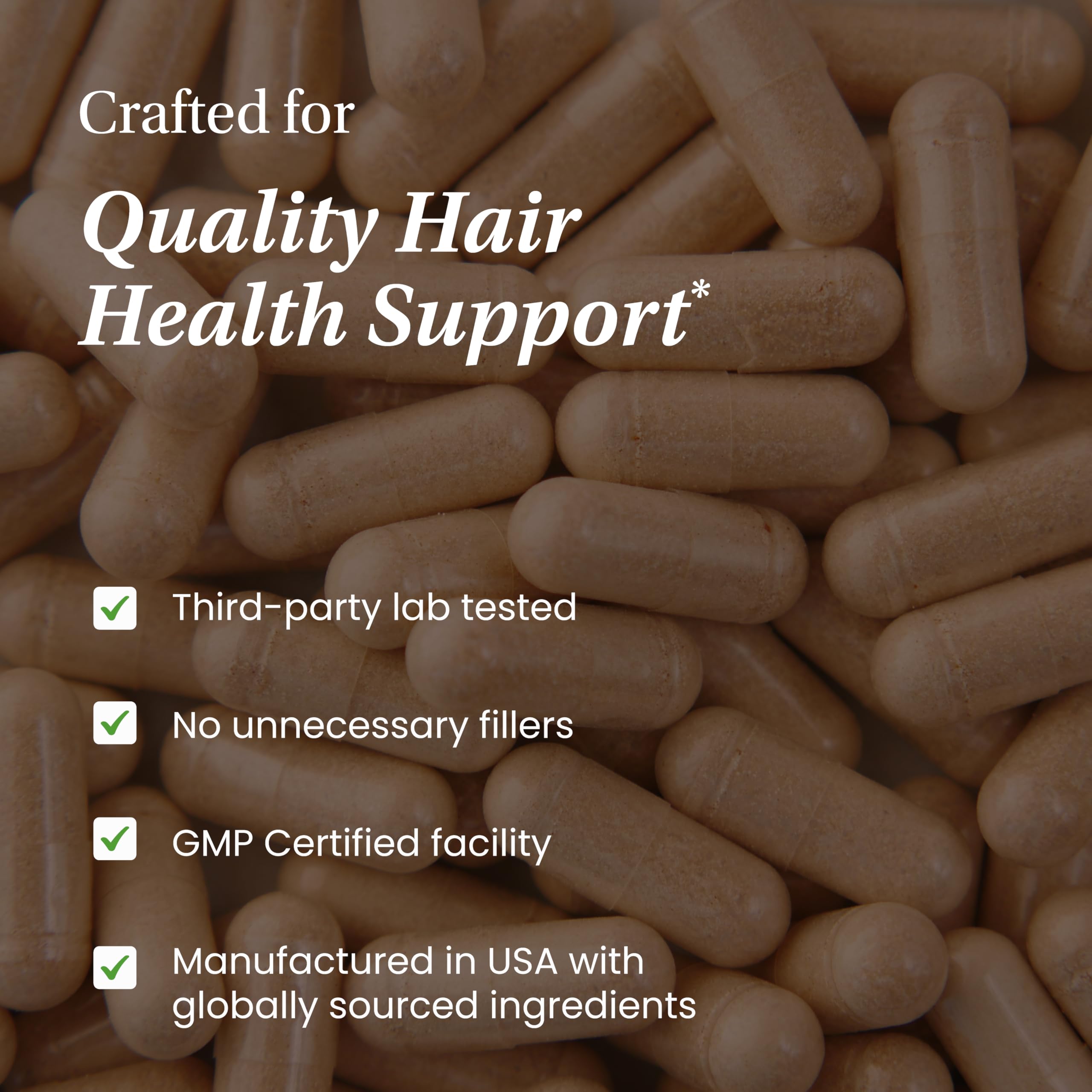 Biotin Collagen Keratin Hair Growth Support 60 Capsules