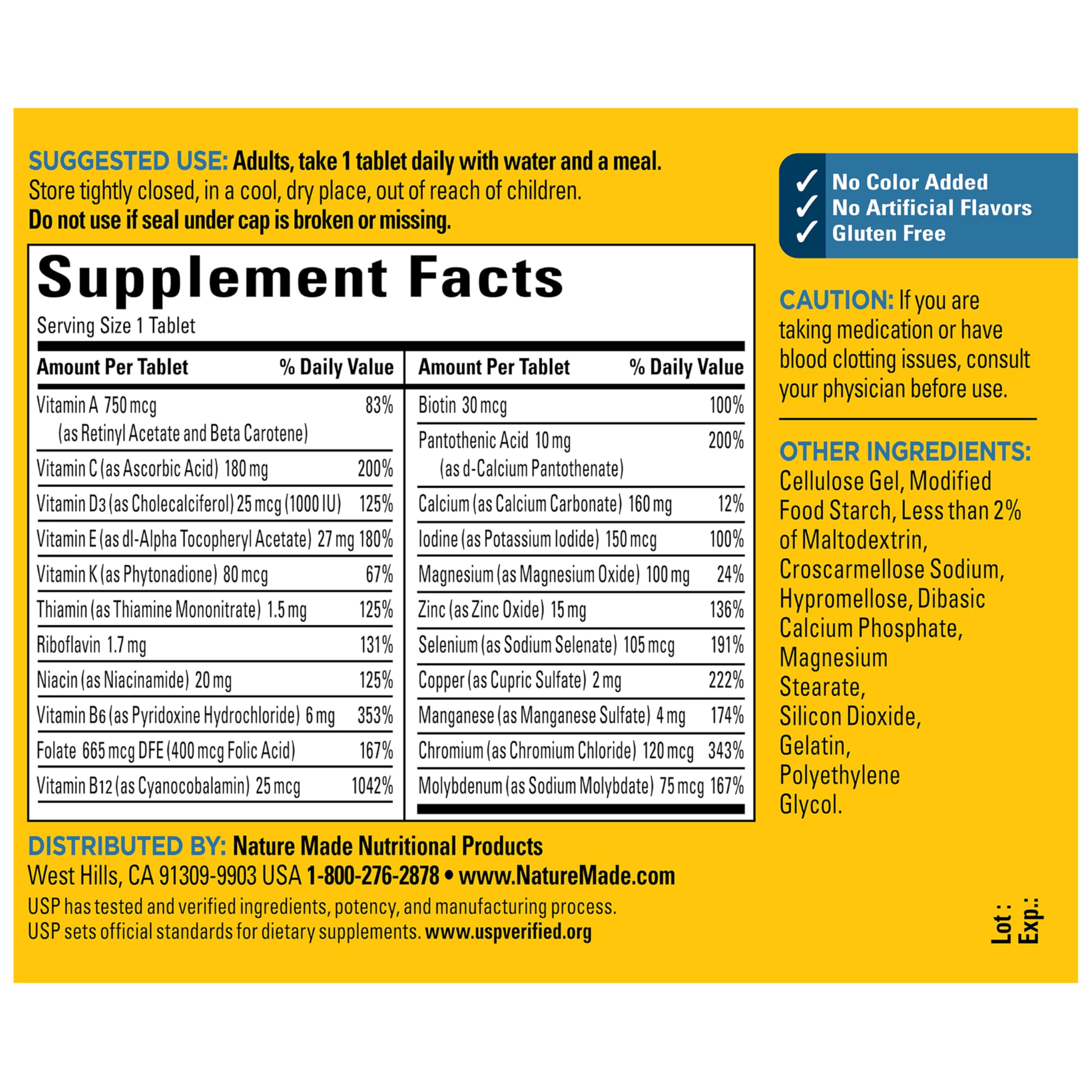 Men’s 50+ Multivitamin Daily Support 90 Tablets
