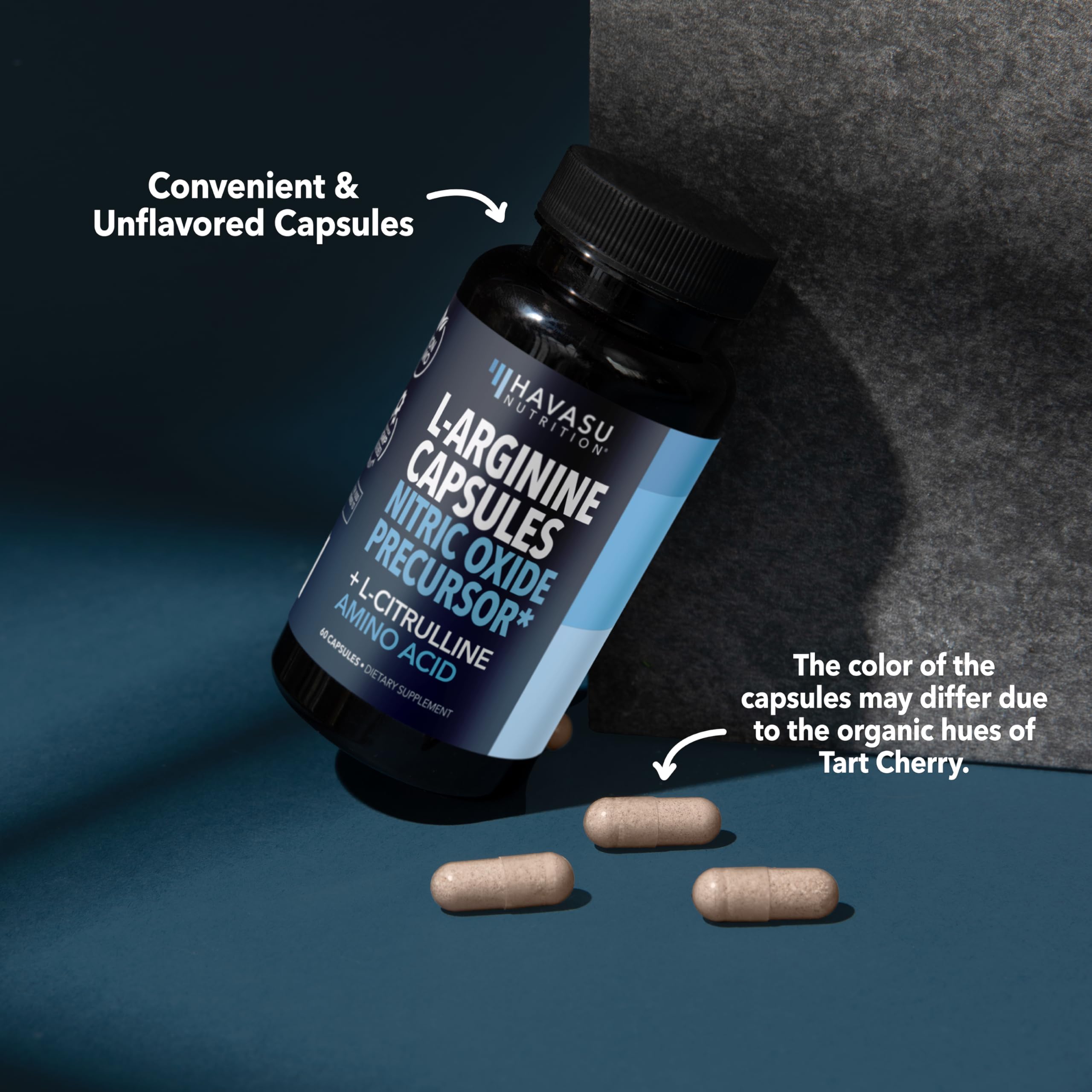 L-Arginine & L-Citrulline Capsules – Nitric Oxide Support, 120 Ct