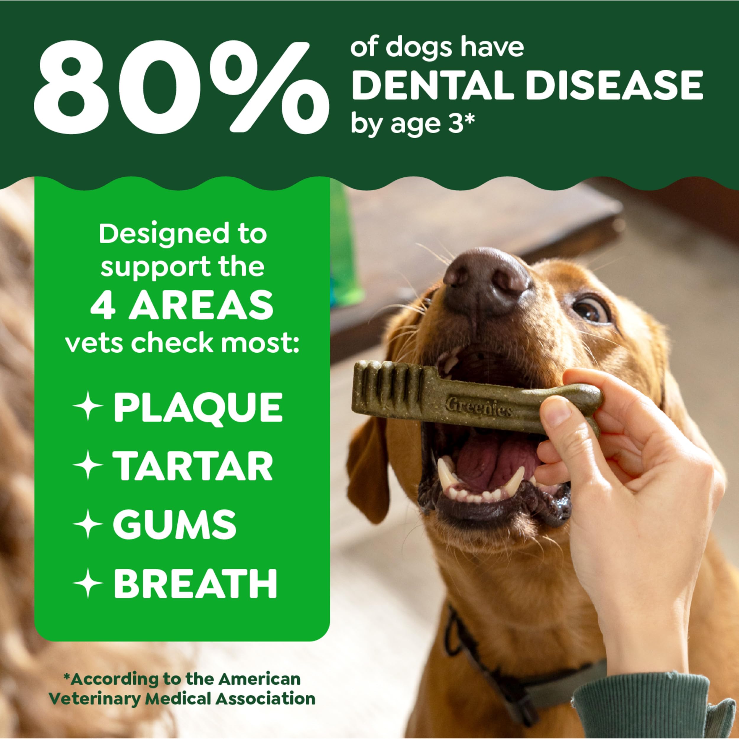 Natural Dental Chews for Small Dogs – Teenie Size 43ct 12oz