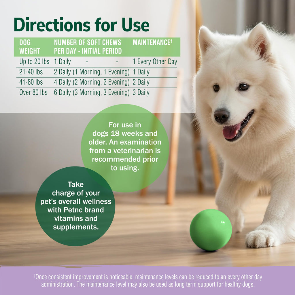 Hip & Joint Chews for Dogs – Glucosamine, Chondroitin & MSM 90ct