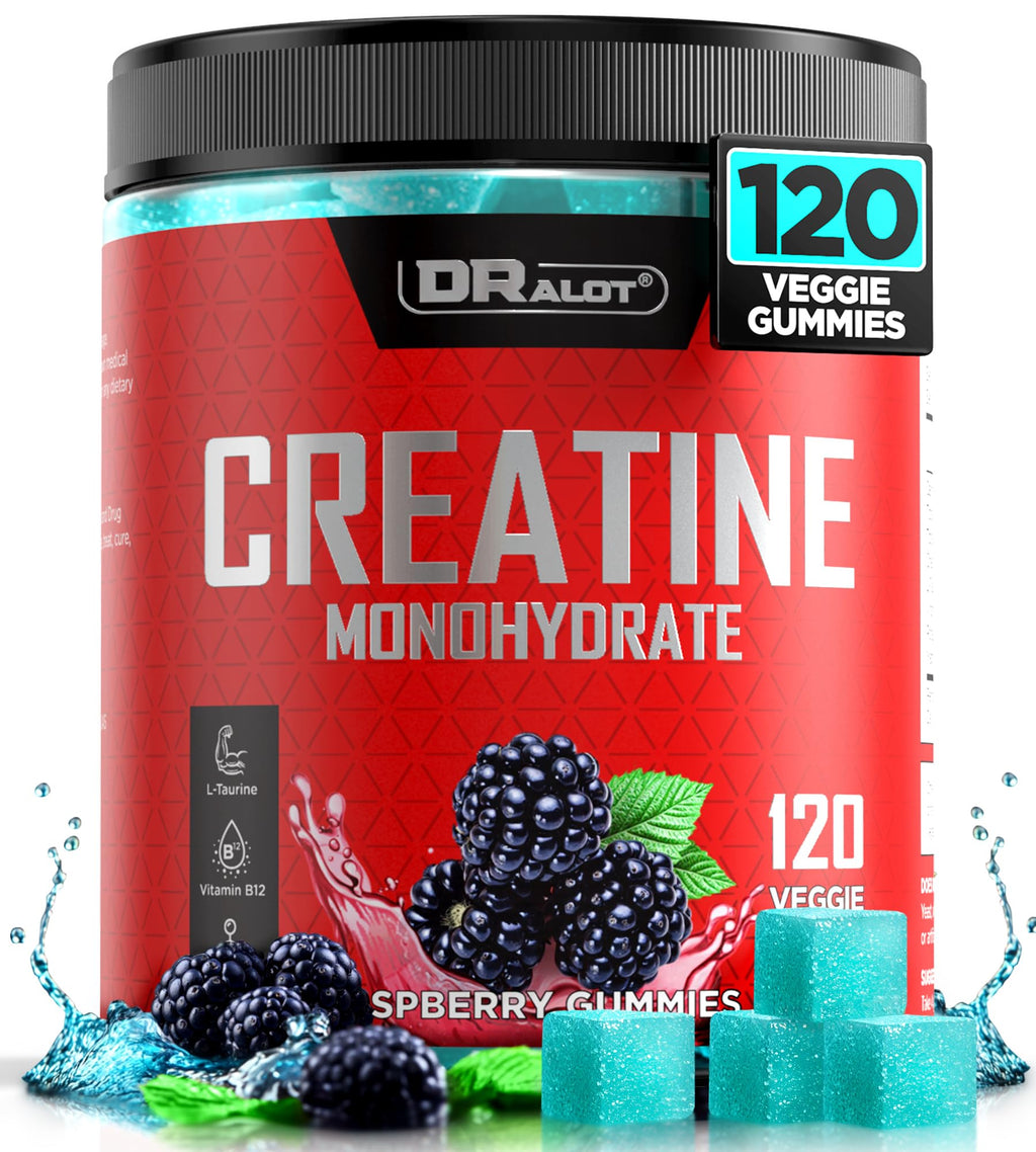 Creatine Monohydrate Energy Pre-Workout Gummies 5000mg Vegan