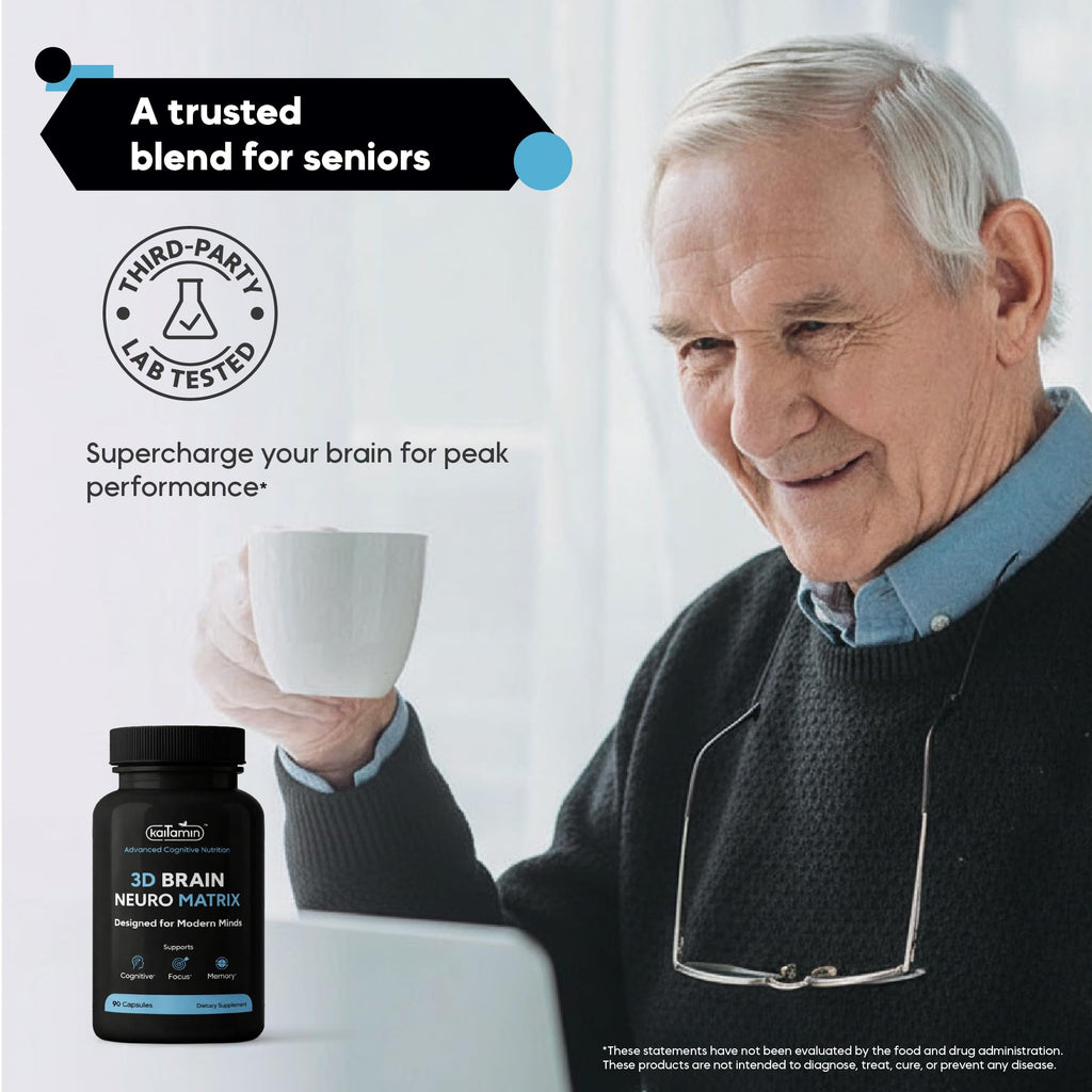 Nootropic Brain Supplement with Ginkgo & Huperzine for Memory & Focus Support