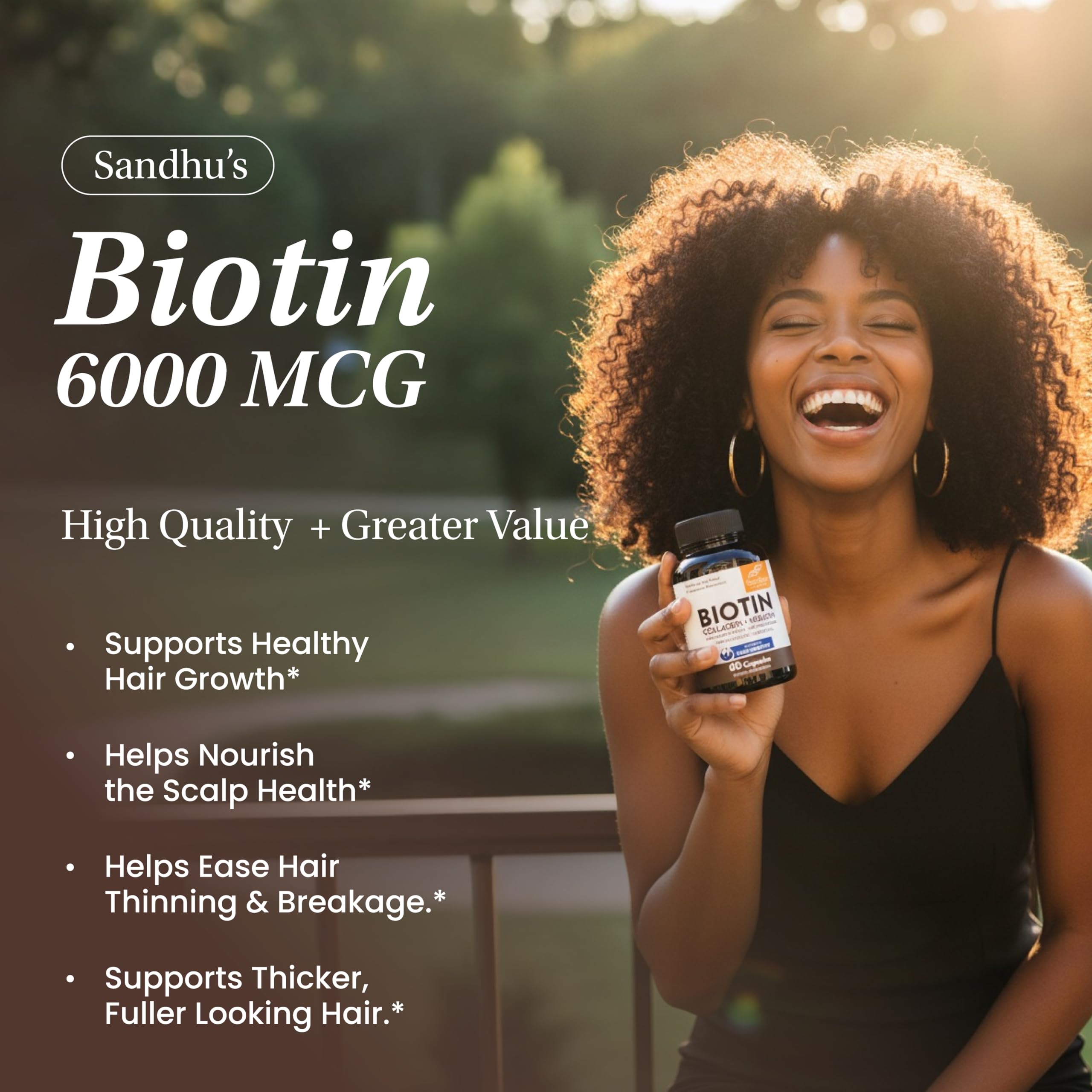 Biotin Collagen Keratin Hair Growth Support 60 Capsules