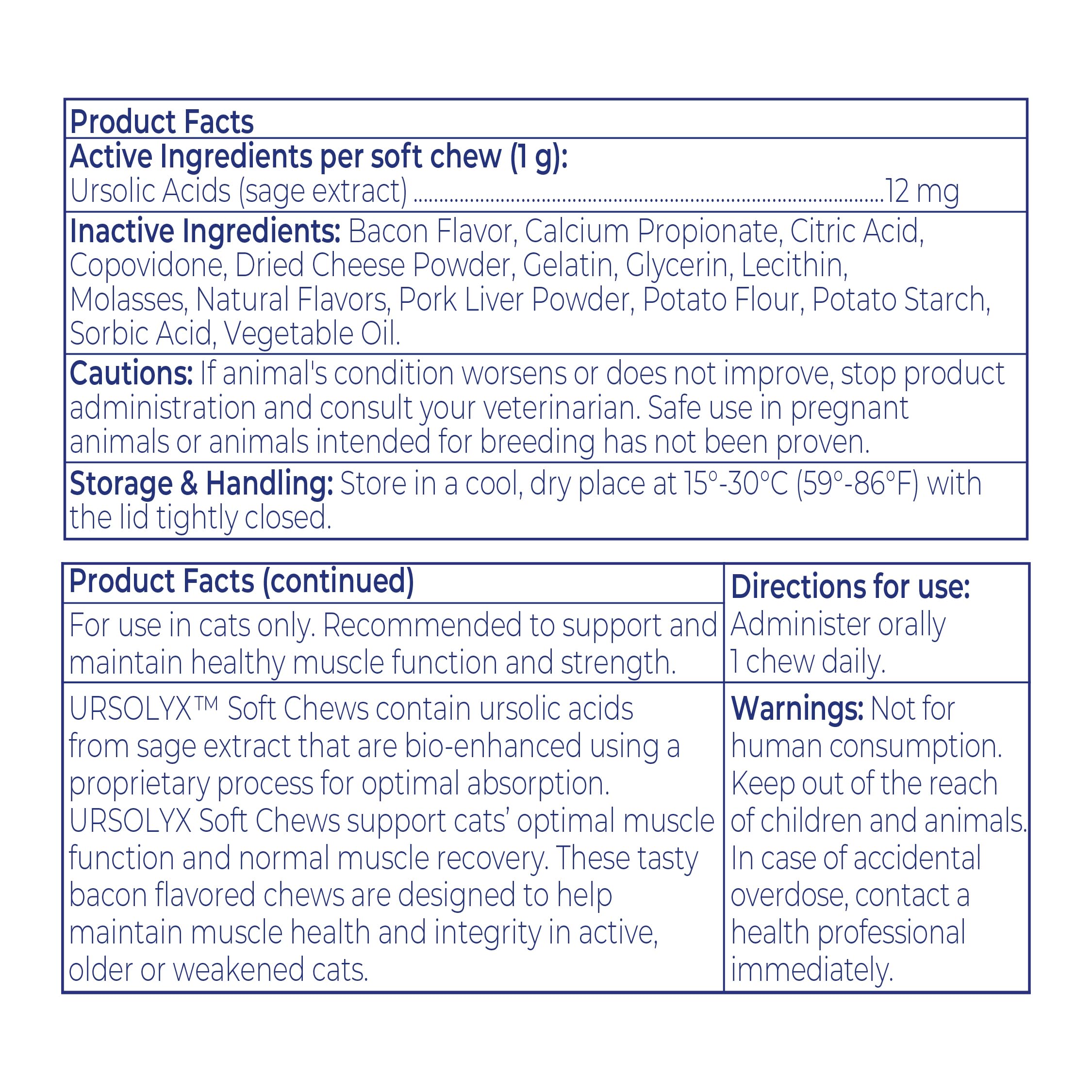 Muscle Health Support Soft Chews for Senior Cats – 60ct 2-Month