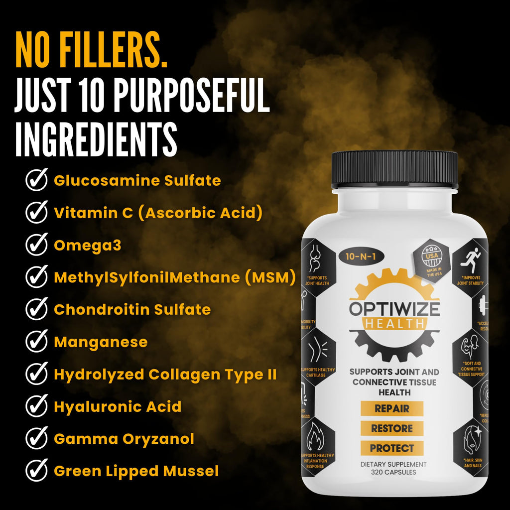Joint Support Complex with Collagen, MSM & Hyaluronic Acid for Mobility 320 Ct