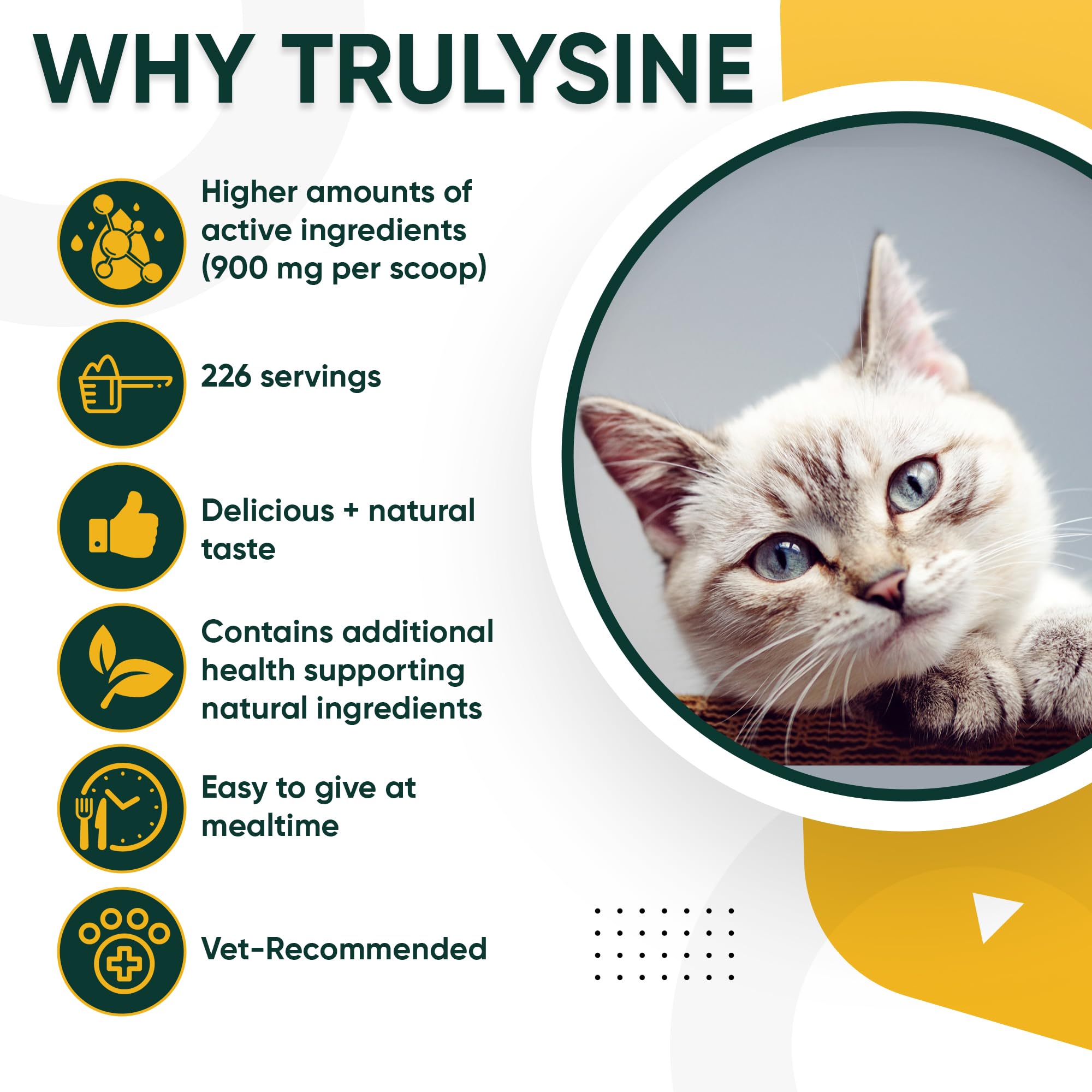 L-Lysine Immune Support Powder for Cats – Chicken Liver 8oz 226g