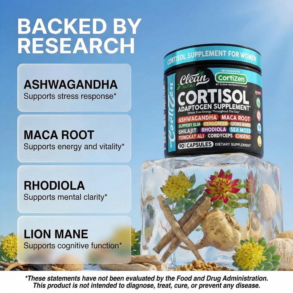 Cortisol Support Supplement for Women – Stress & Hormone Balance