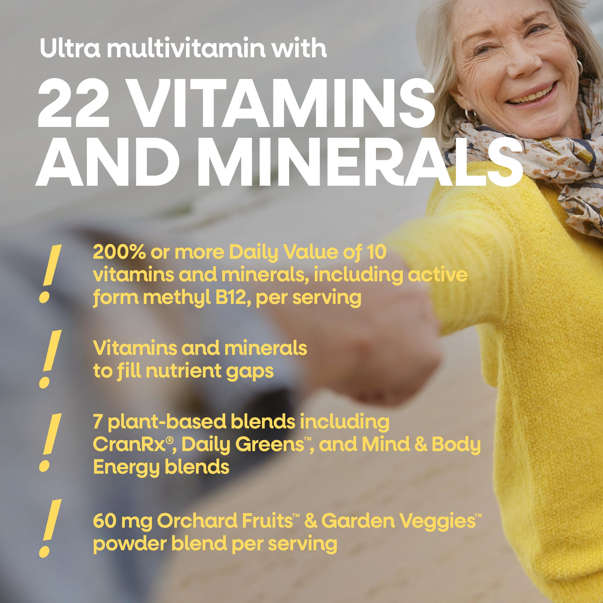 Women’s 50+ Multivitamin Ultra Potency D3 B12 60 Tablets