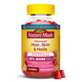 Hair Skin Nails Gummies Biotin Vitamin C E 80 Count