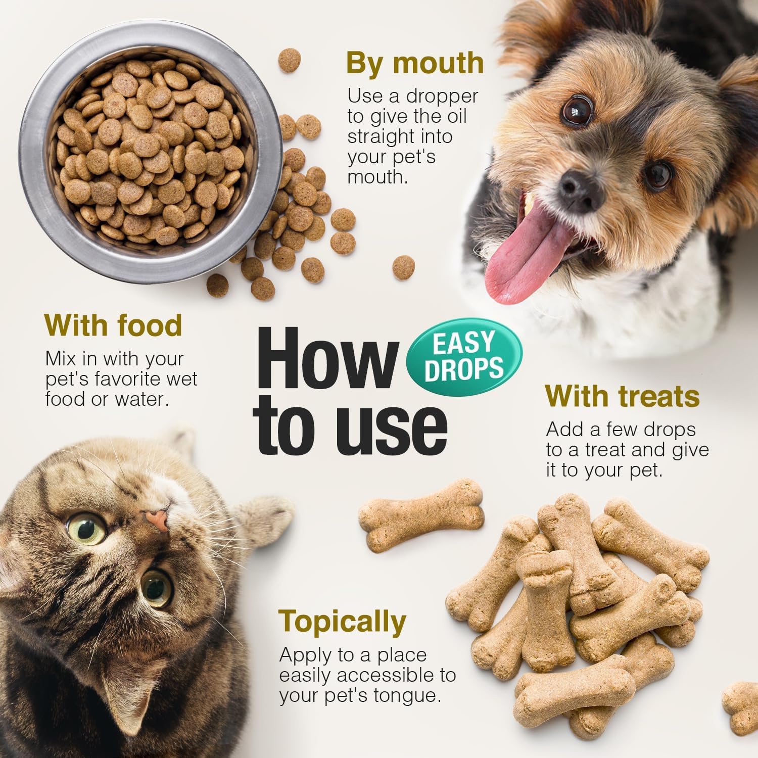 Hemp Oil Drops for Dogs & Cats – Anxiety, Joint & Calm Support