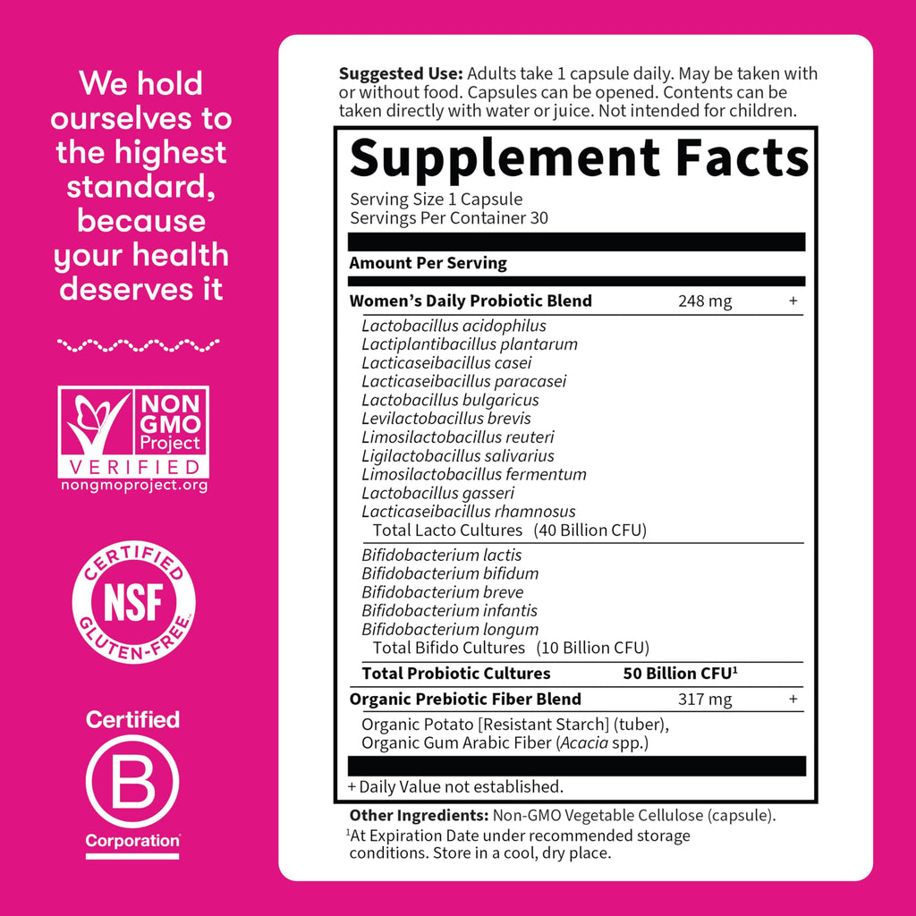 Probiotic 50 Billion CFU – Digestive & Immune Support