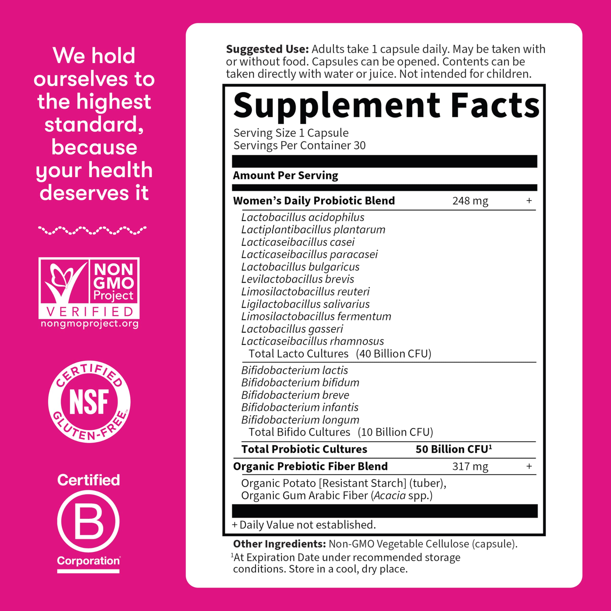 Probiotic 50 Billion CFU – Digestive & Immune Support