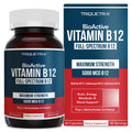 Vitamin B12 5000 mcg Complex with Methylfolate – Energy Support, 60 Ct