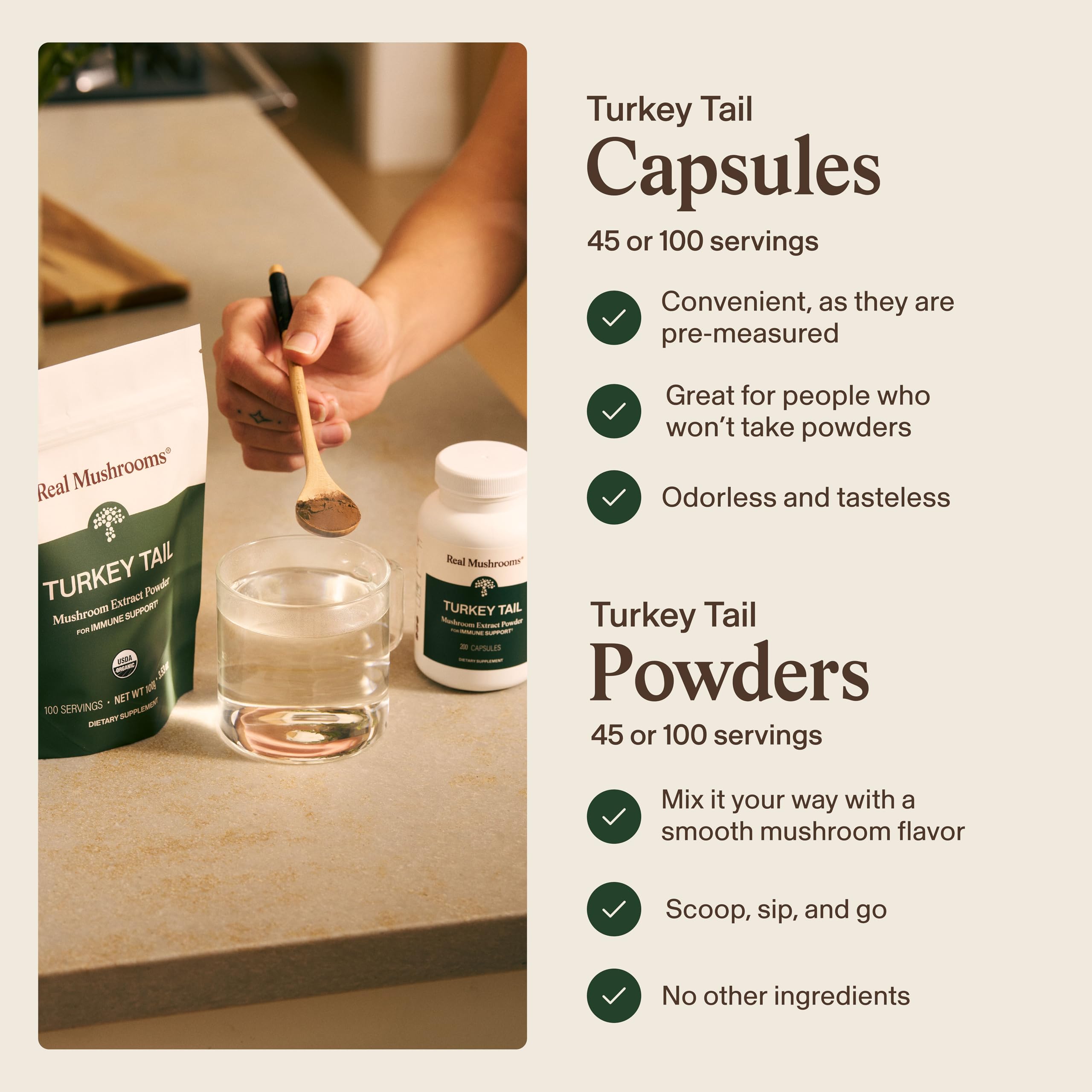 Turkey Tail Mushroom Capsules – Gut & Immune Support, 200 Ct
