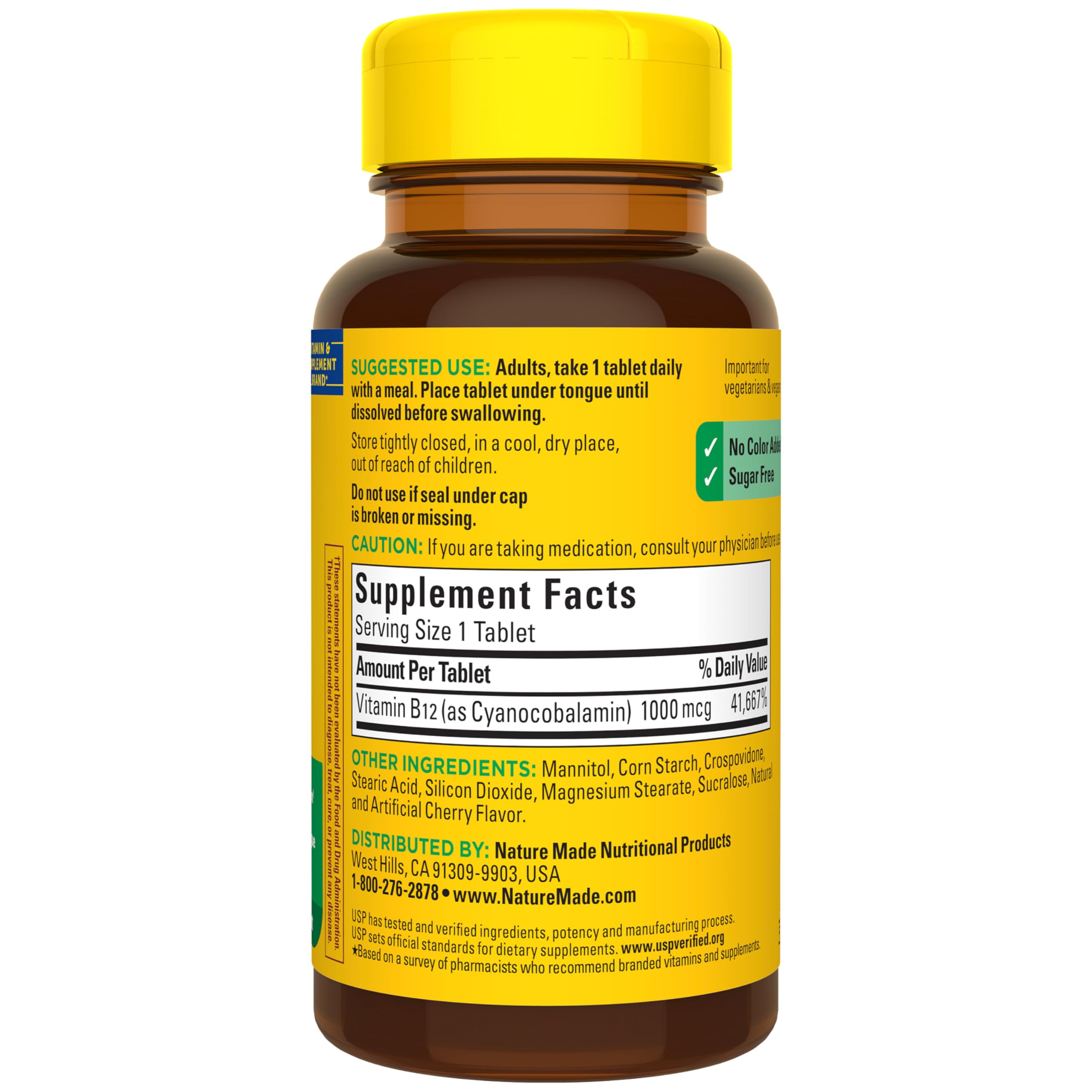 Vitamin B12 1000 mcg Sublingual Tablets – Energy Support, 150 Count