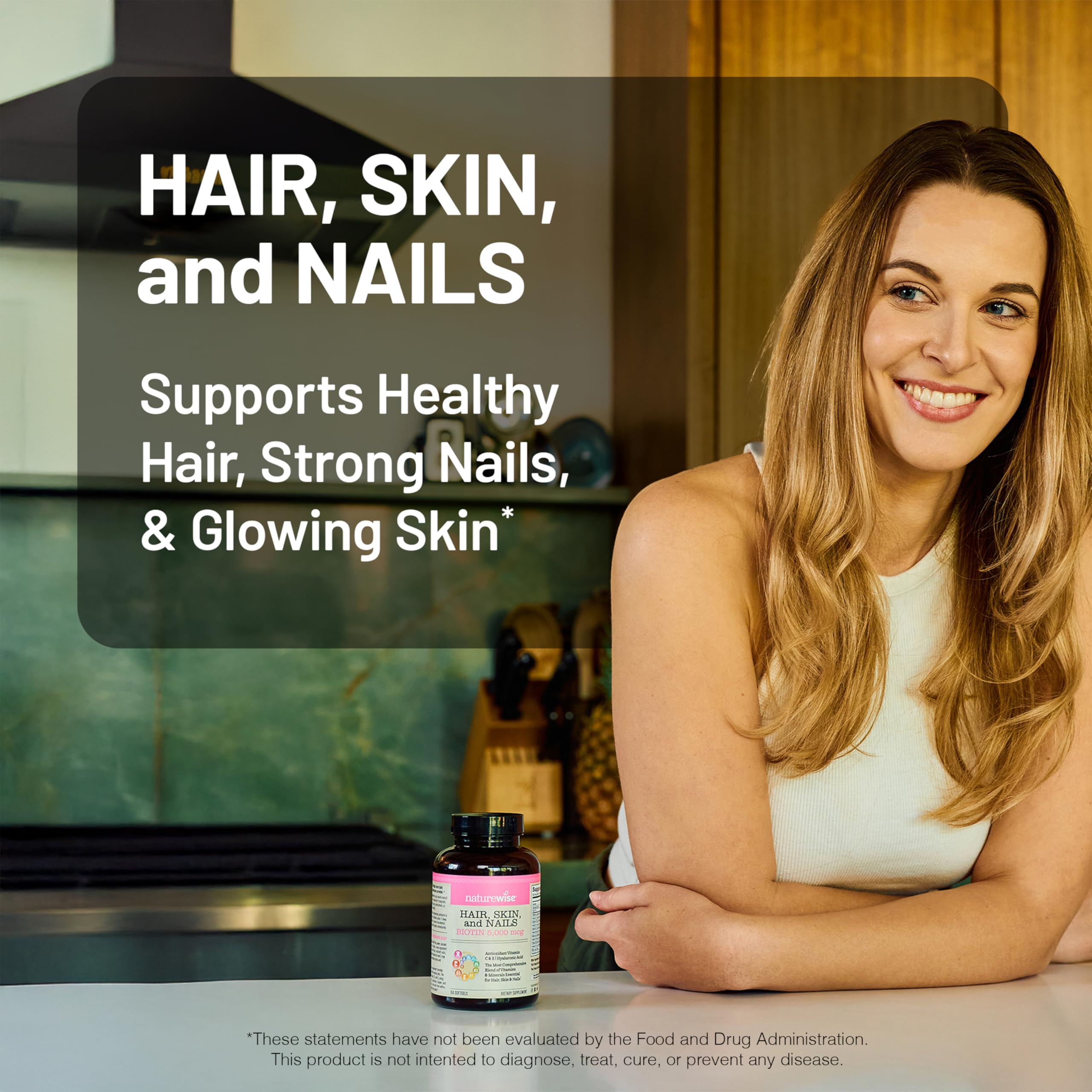 Hair Skin Nails Vitamins Biotin 5000mcg 150 Softgels