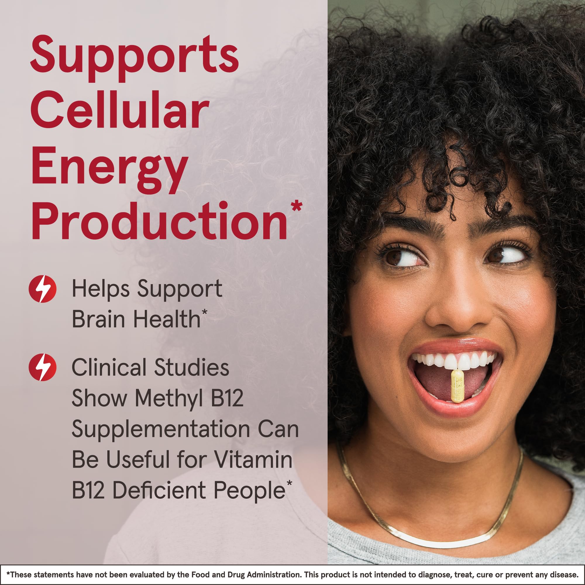 Vitamin B12 5000 mcg Chewable Tablets – Energy & Brain Support, 90 Ct