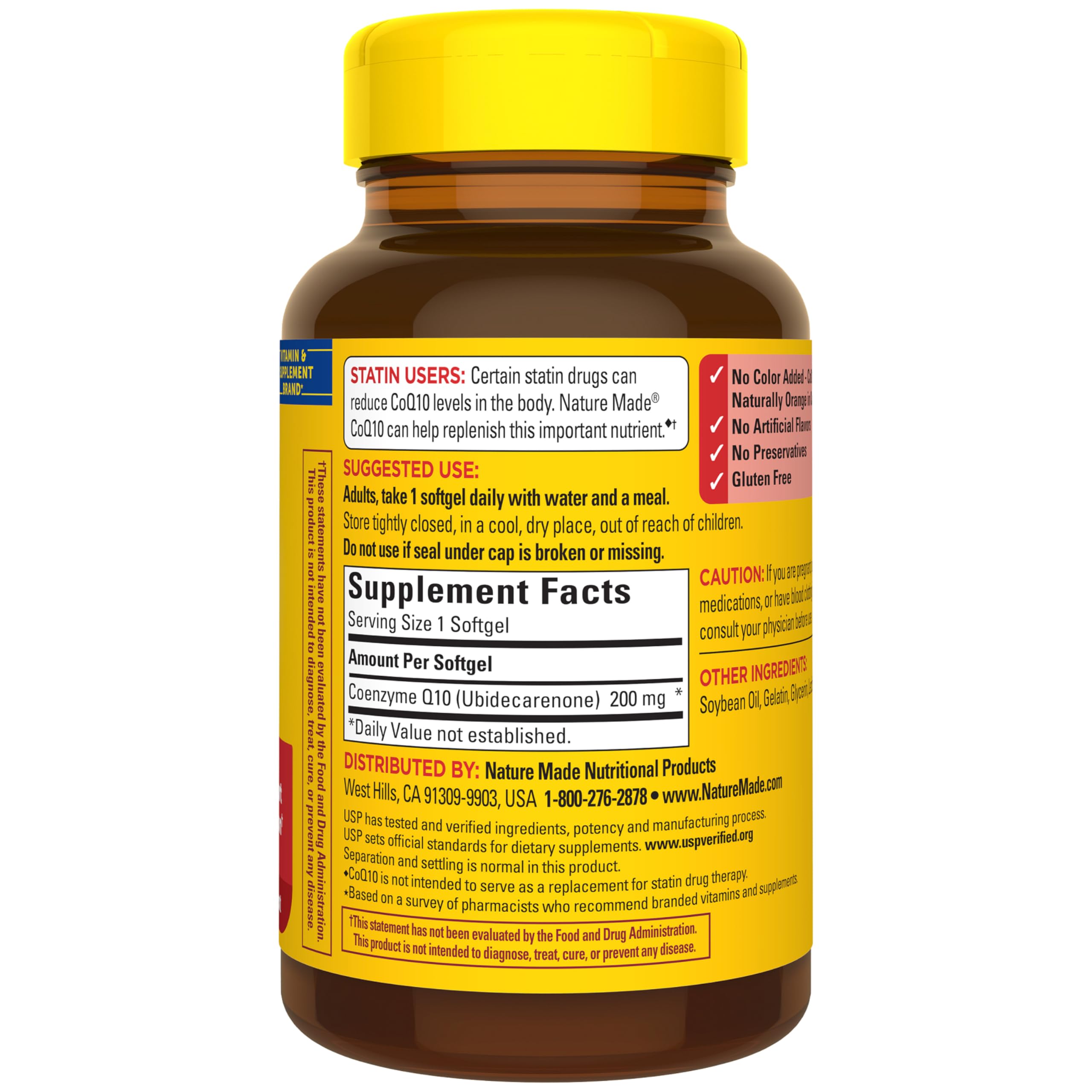 CoQ10 200mg Softgels for Heart Health & Energy Support 105 Count