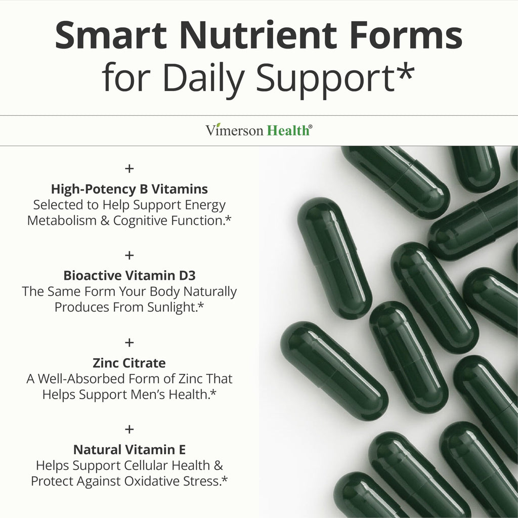 Men’s Multivitamin Liquid Capsules Energy Support 60 Count