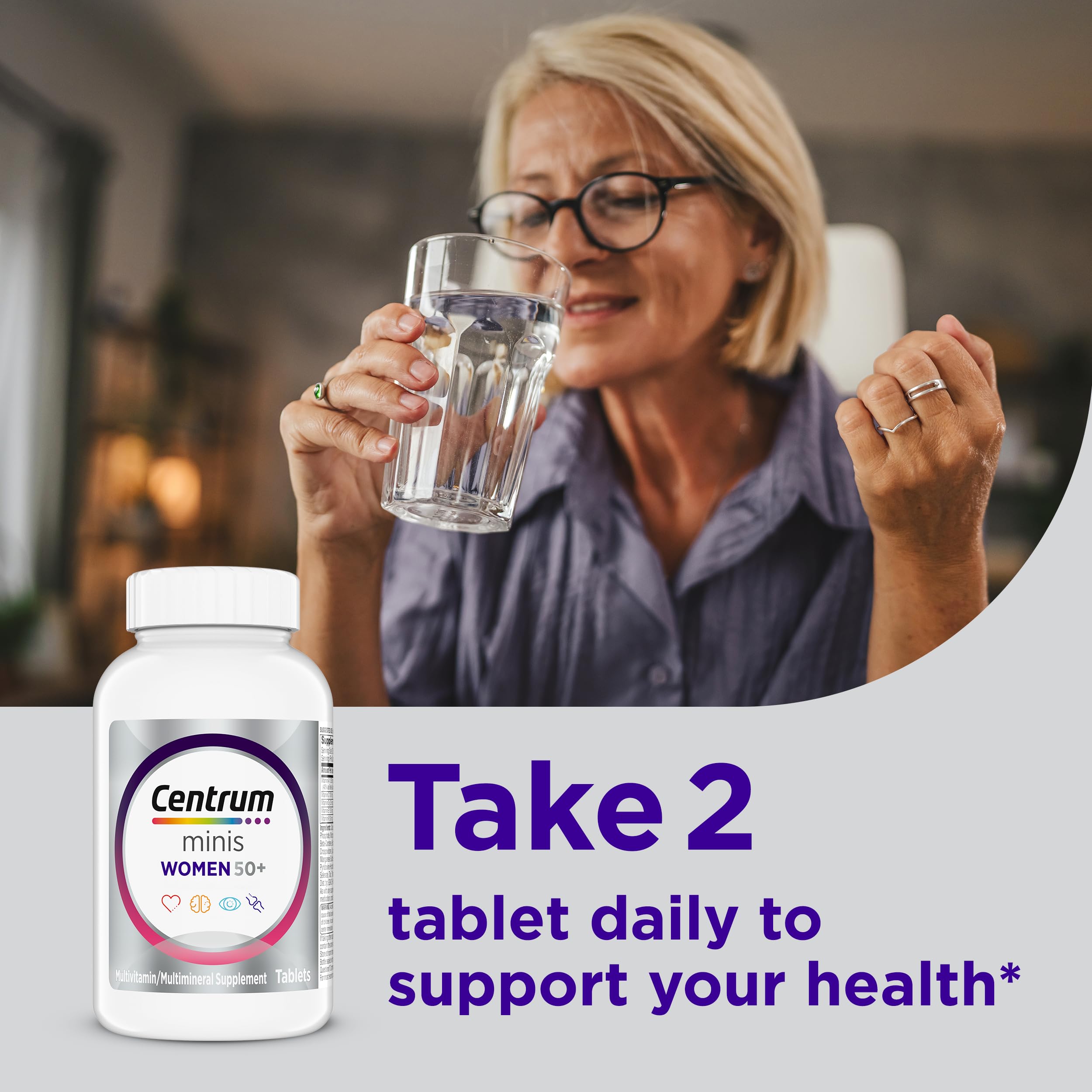 Women’s 50+ Multivitamin Vitamin D3 B Vitamins 280 Count